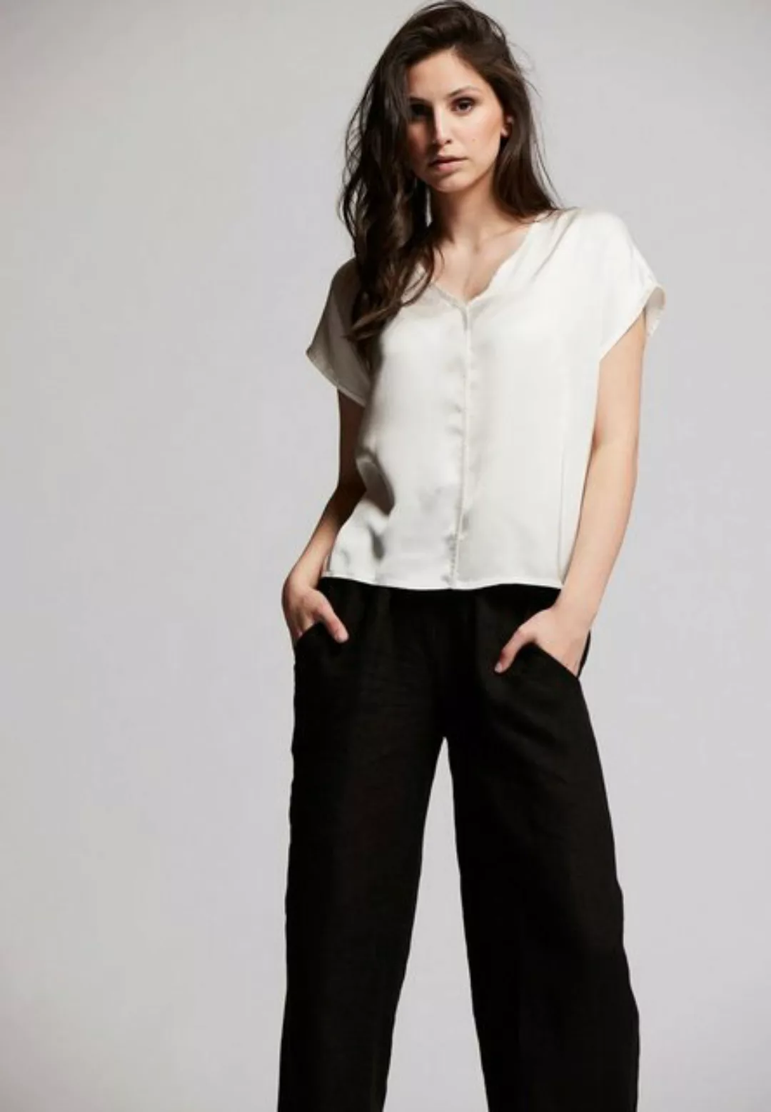 Andijamo-Fashion Shirtbluse SENSATION EDELSATIN günstig online kaufen