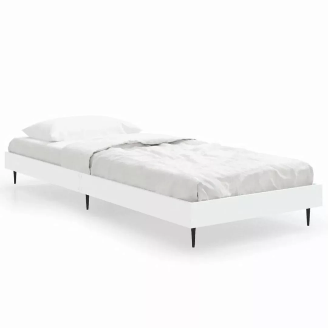 vidaXL Bett Bettgestell Grau Sonoma 75x190 cm Holzwerkstoff günstig online kaufen