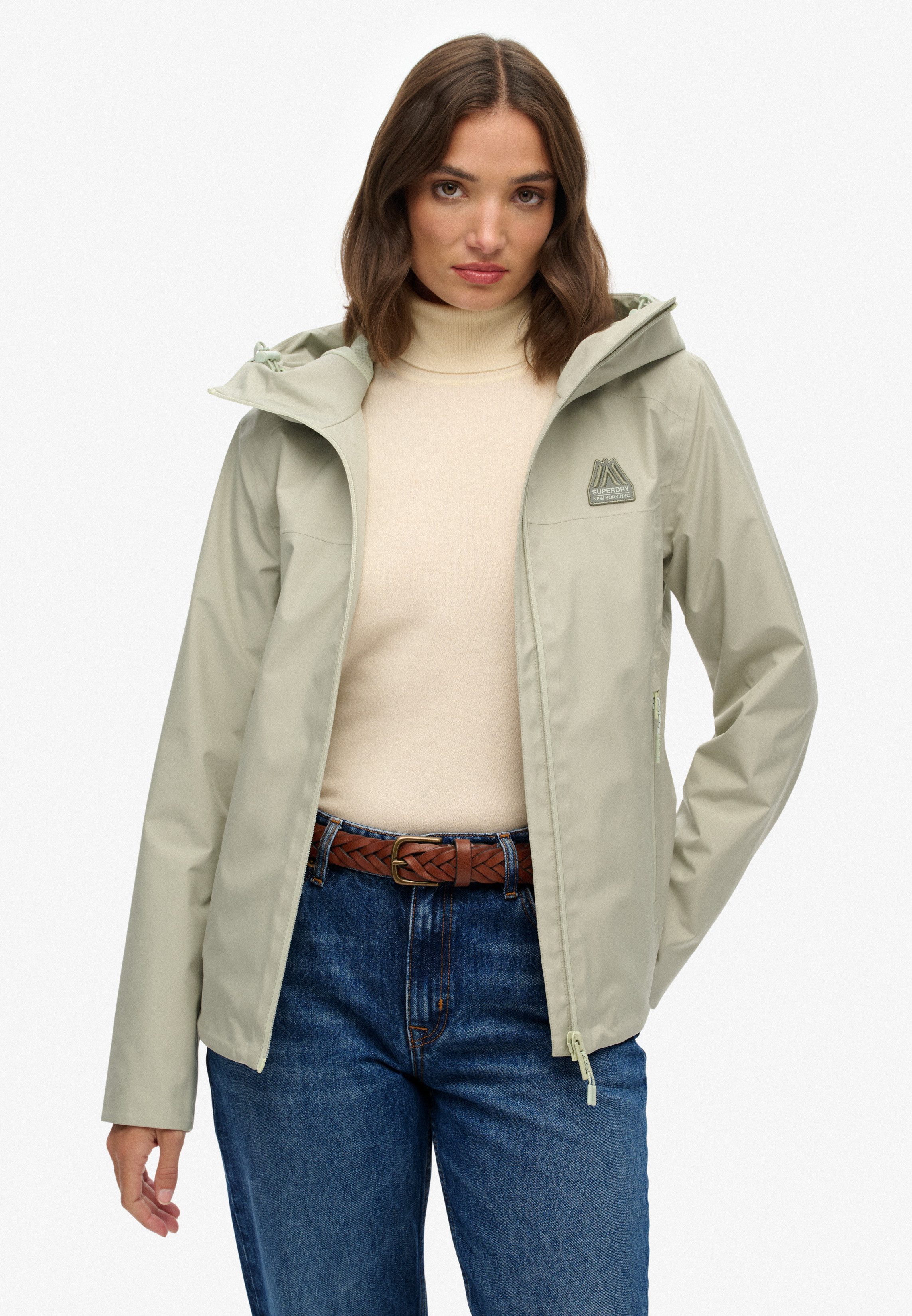Superdry Outdoorjacke WATERPROOF JACKET Wasserdicht (Säule günstig online kaufen