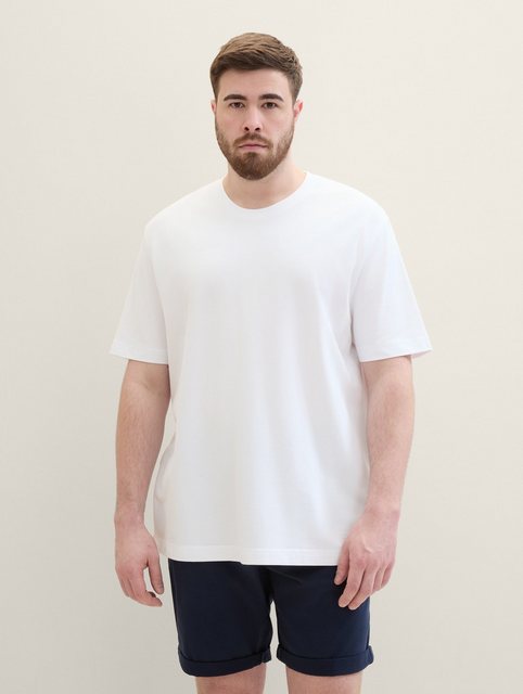 TOM TAILOR PLUS T-Shirt Plus Size - Piqué T-Shirt günstig online kaufen