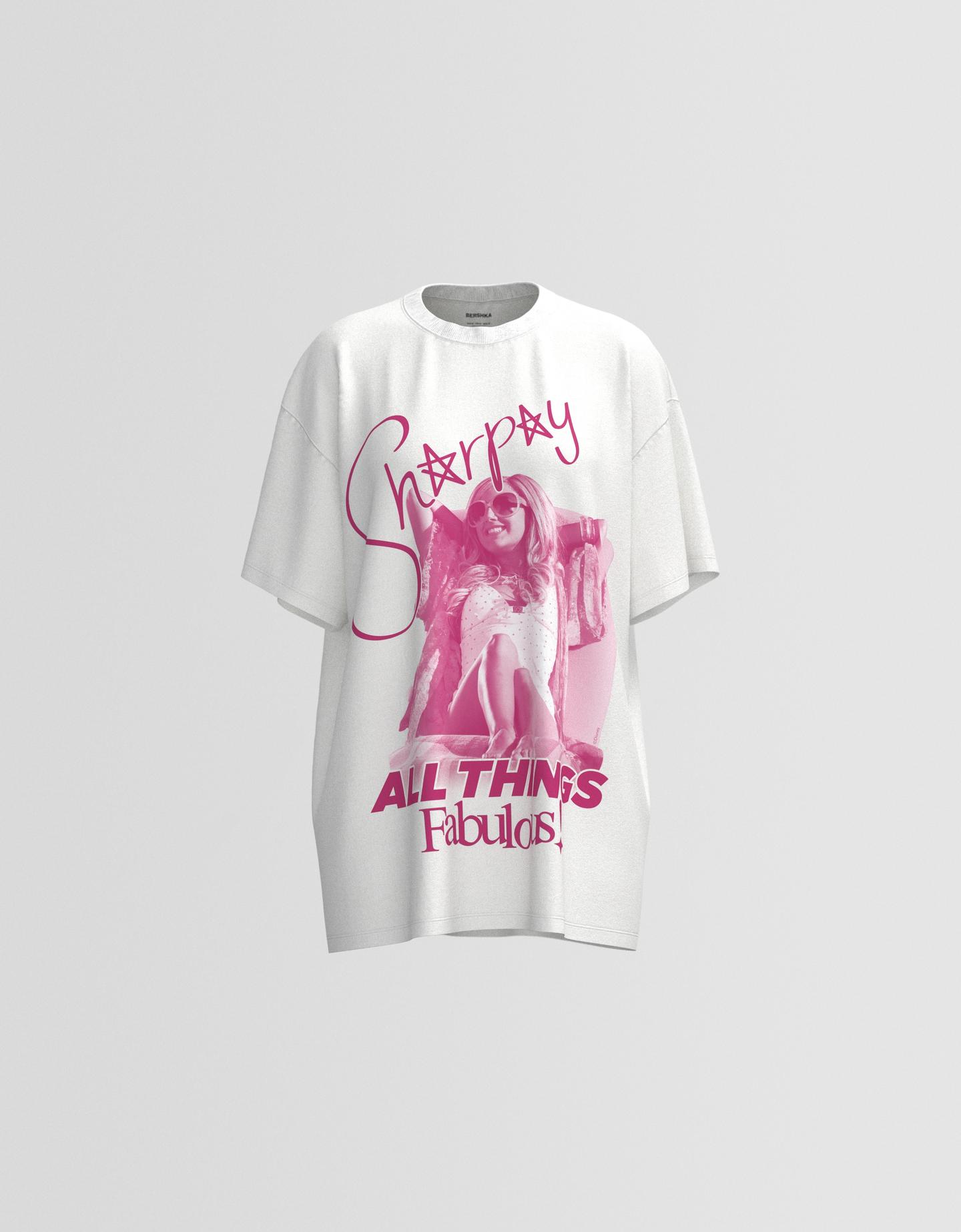 Bershka Oversize-T-Shirt Mit Sharpay High School Musical Print Damen 10-12 günstig online kaufen