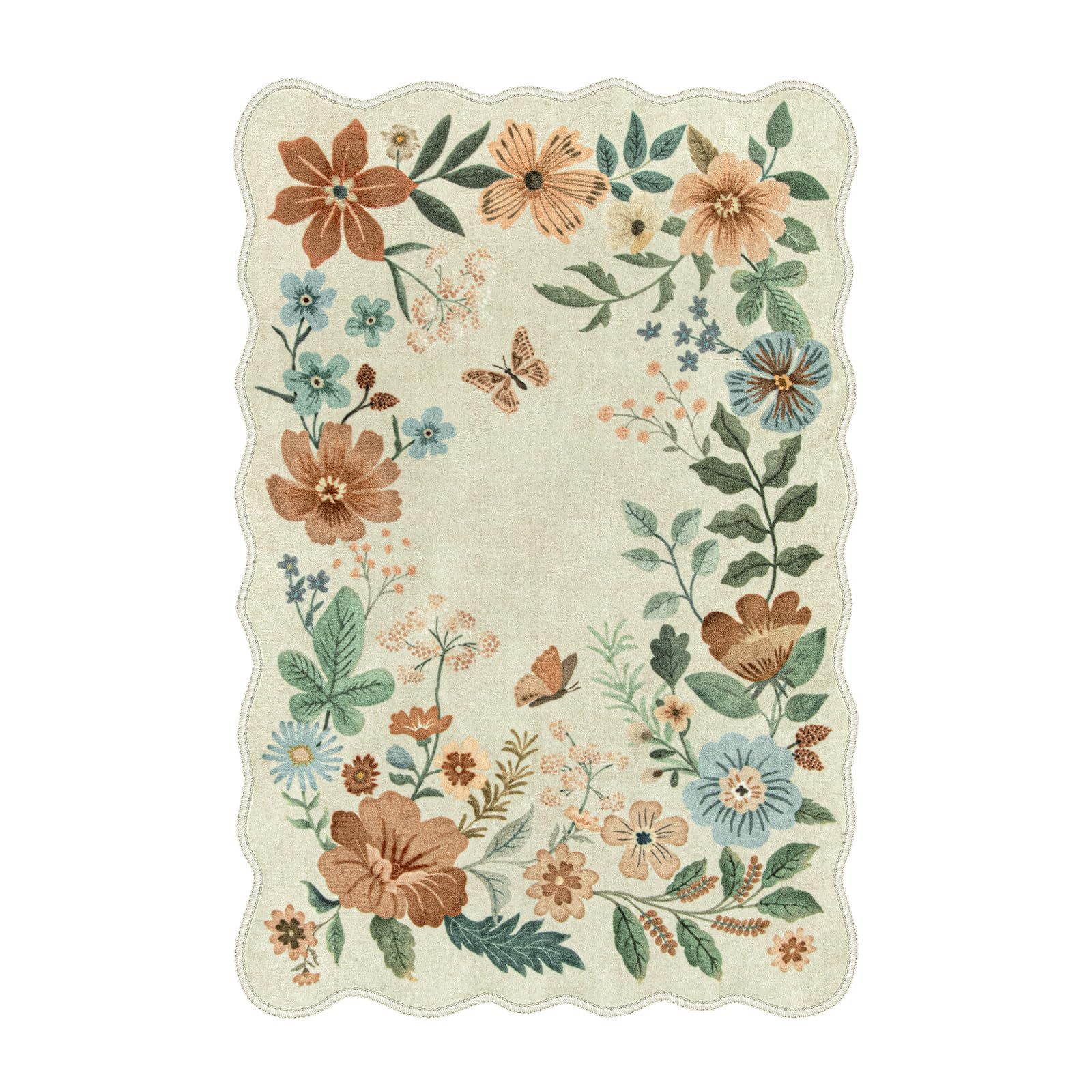 Coonoor Fußmatte Kleiner Floral Teppich, Rutschfest günstig online kaufen