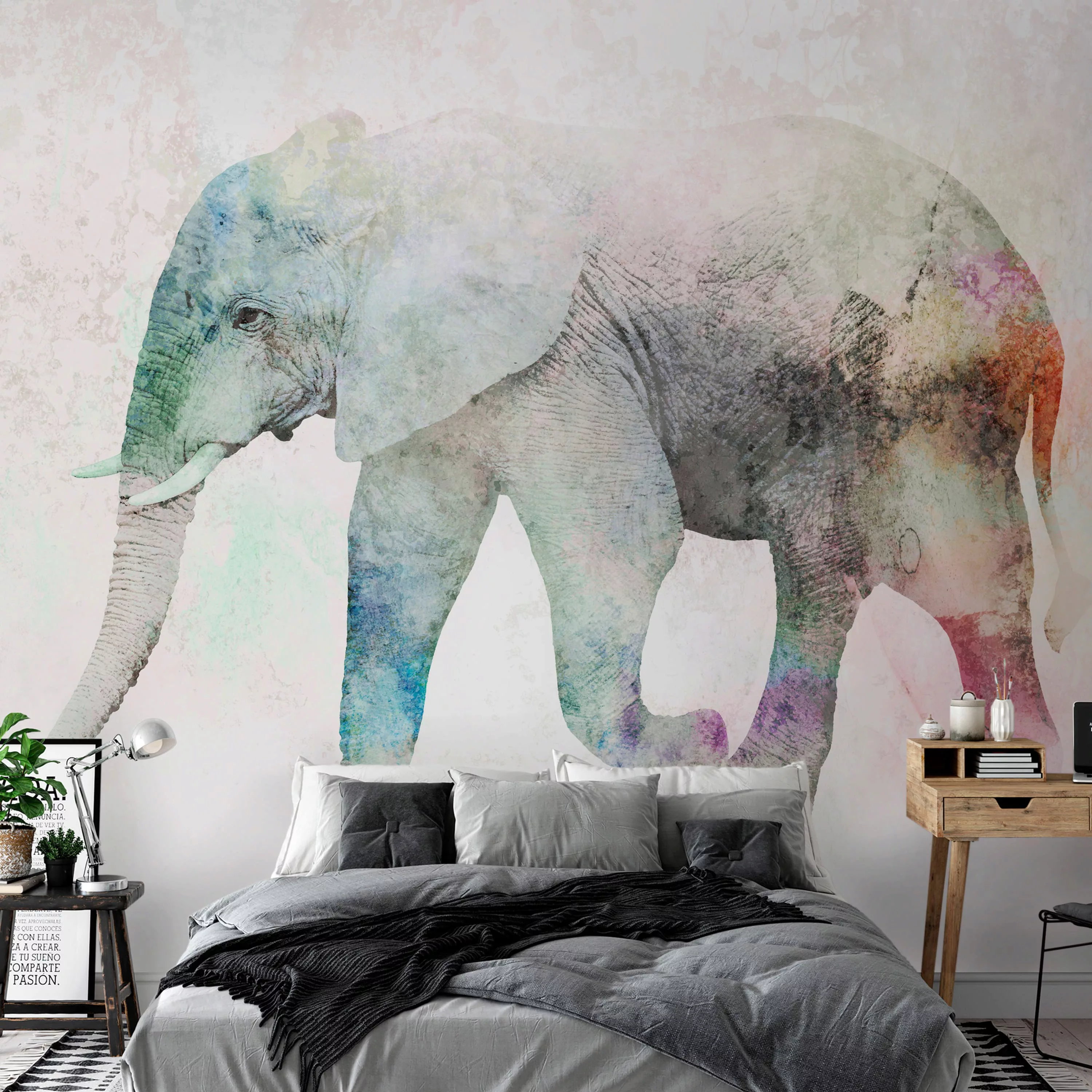 Fototapete - Painted Elephant günstig online kaufen