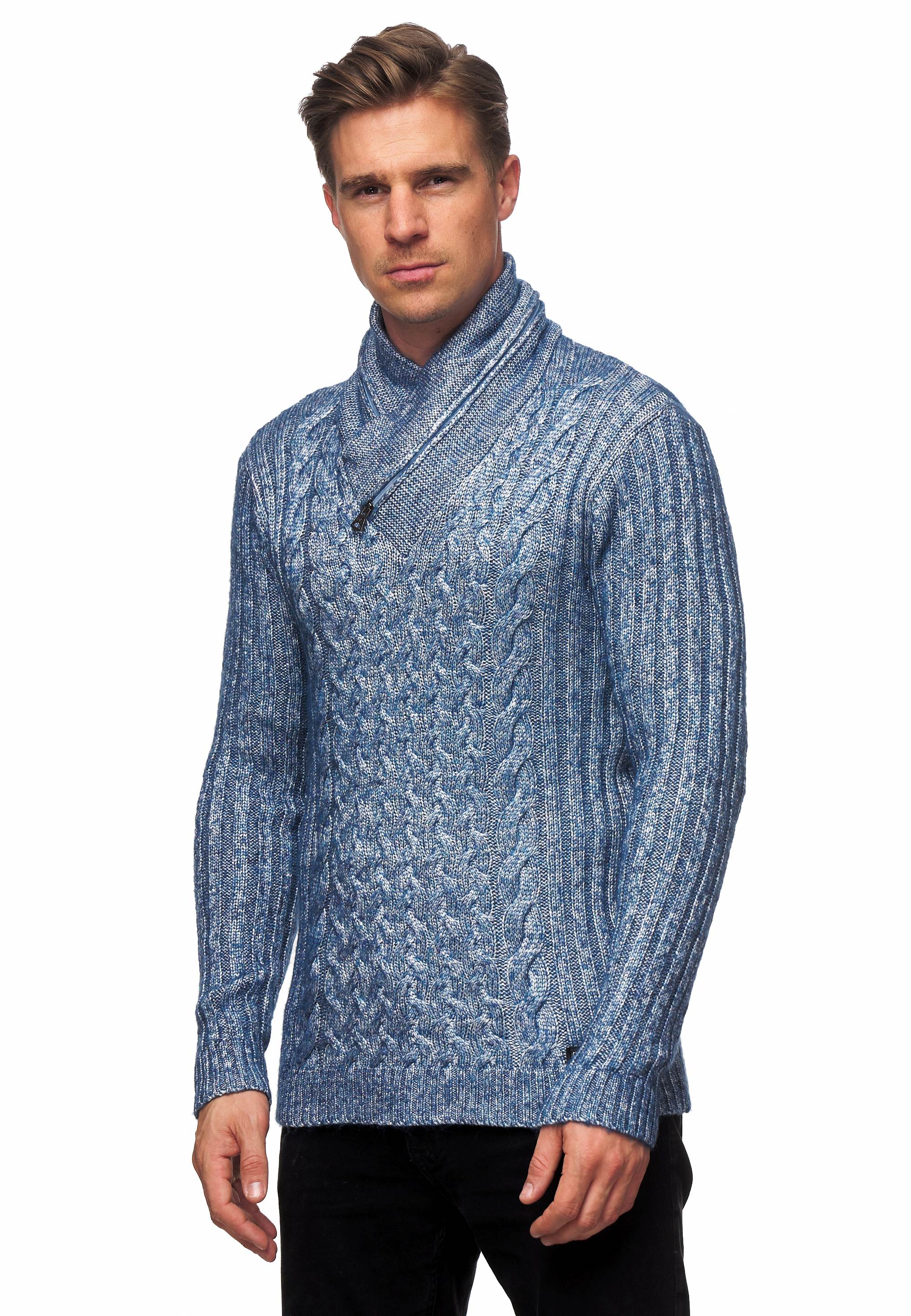 Rusty Neal Strickpullover, mit ausgefallenem Strickmuster günstig online kaufen