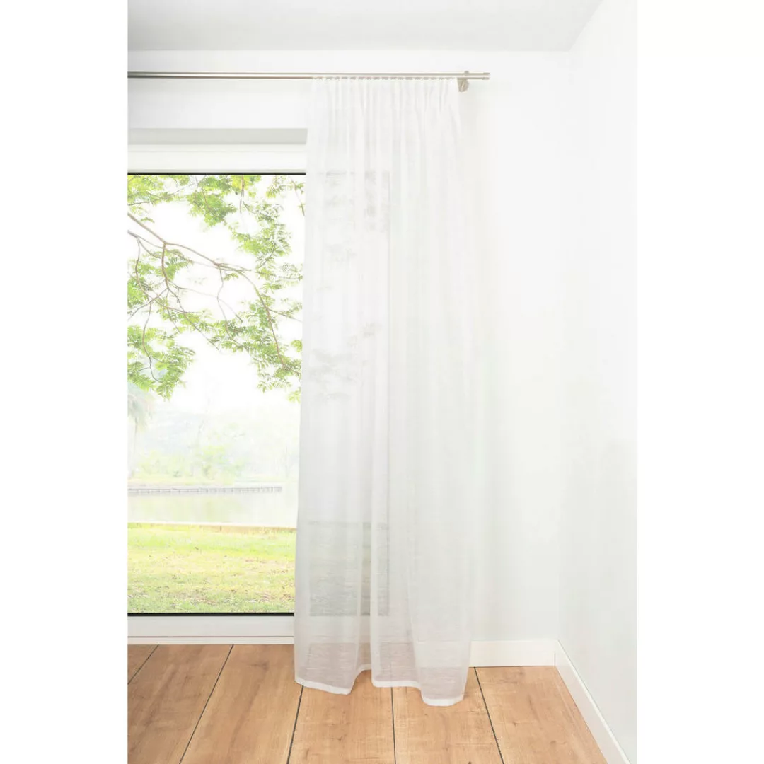 Kombivorhang 2er Pack Soft weiß B/L: ca. 135x300 cm günstig online kaufen