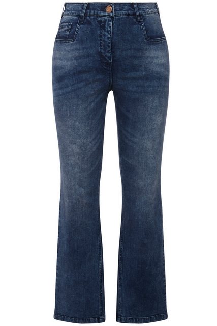 Ulla Popken 5-Pocket-Jeans Jeans Mandy 5-Pocket-Schnitt weites Bein günstig online kaufen