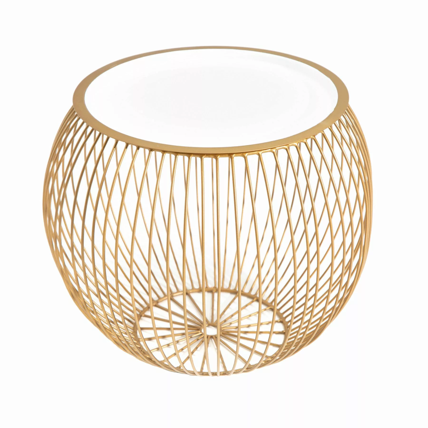 riess-ambiente Couchtisch STORAGE Ø40cm gold / günstig online kaufen
