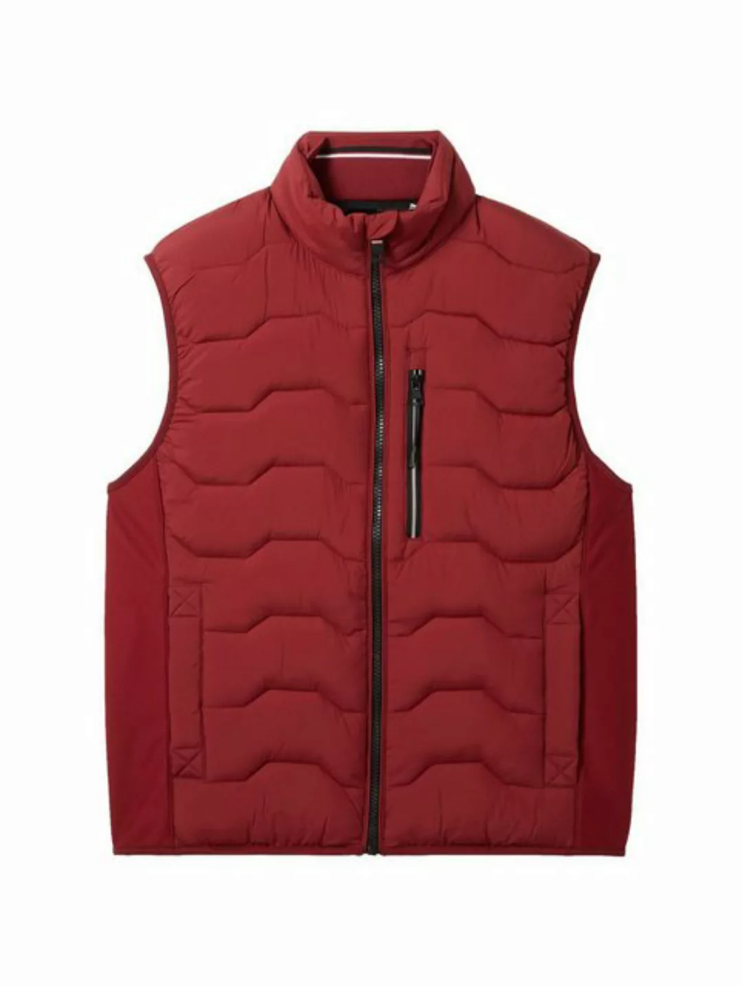 TOM TAILOR Outdoorjacke hybrid vest, burgundy dark red günstig online kaufen