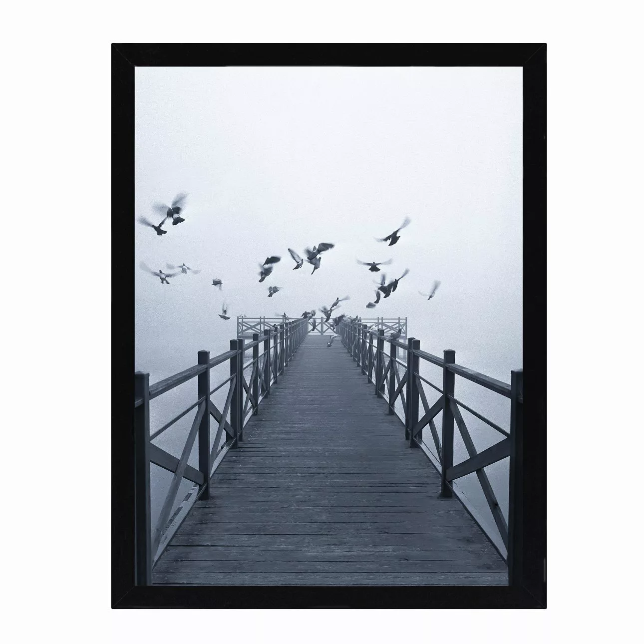 Wandbild Foggy Lake II 30x40cm, 30 x 40 cm günstig online kaufen