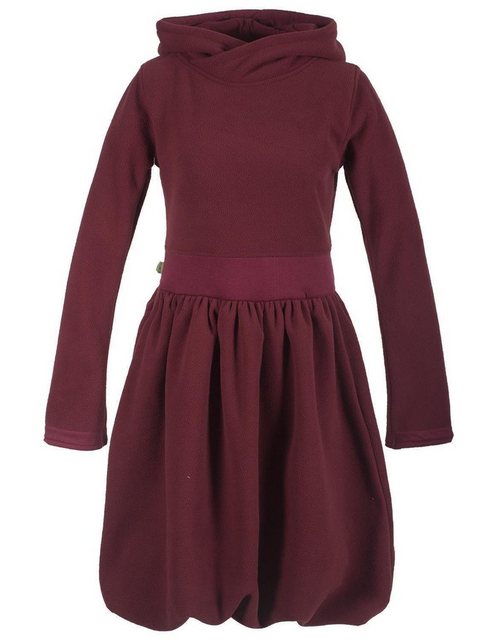 Vishes Midikleid Warmes Ballonkleid recyceltem Fleece mit Kapuze Hippie, Go günstig online kaufen