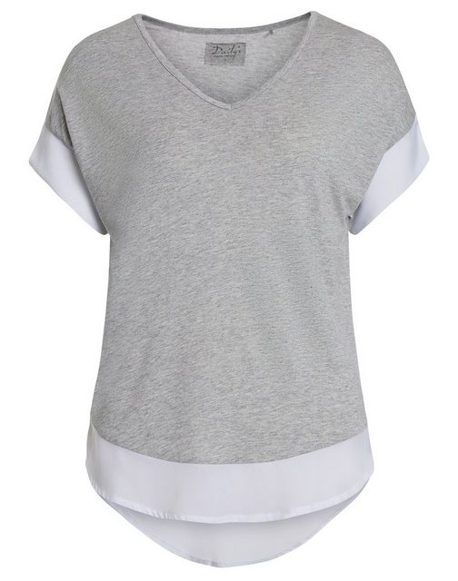 DAILY´S Blusenshirt GAURI: Damen T-Shirt zweifarbig günstig online kaufen