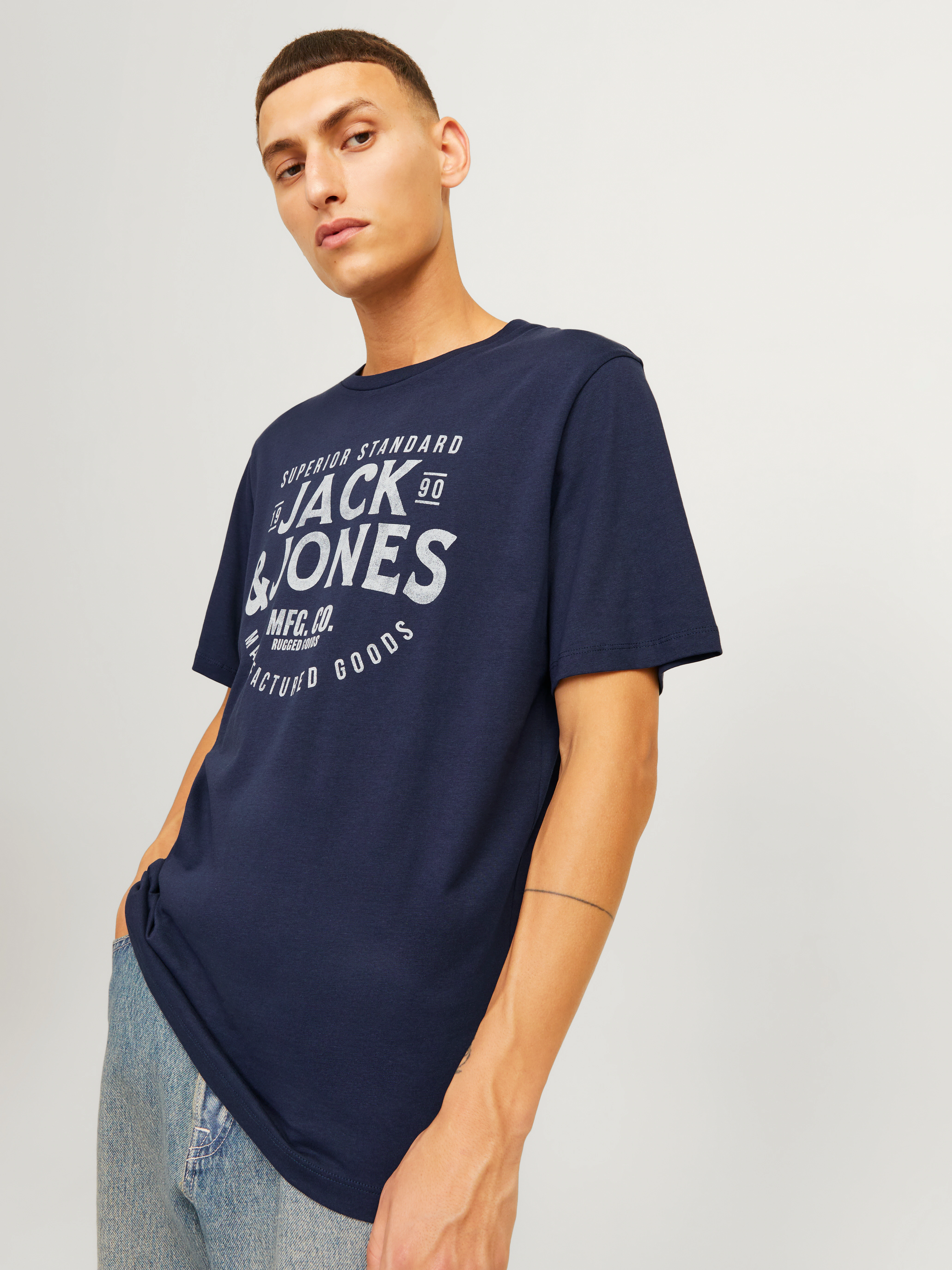 Jack & Jones Rundhalsshirt "JJJEANS TEE SS O-NECK" günstig online kaufen