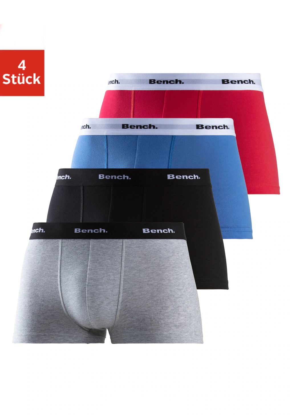 Bench. Hipster, (Packung, 4 St.), knapp sitzende Boxershorts aus Baumwollmi günstig online kaufen