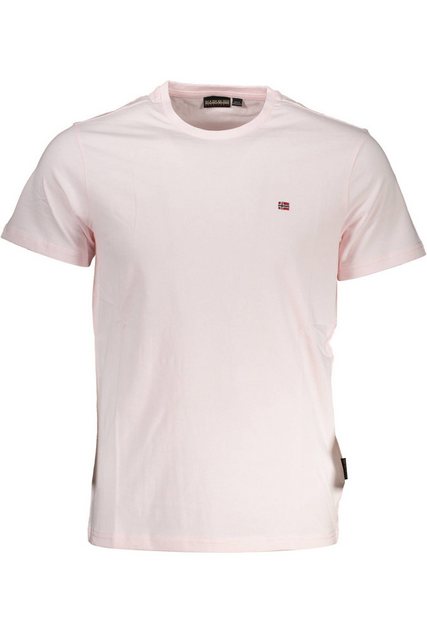 Napapijri T-Shirt Herren Kurzarm Rundhals T-Shirt in Rosa mit günstig online kaufen