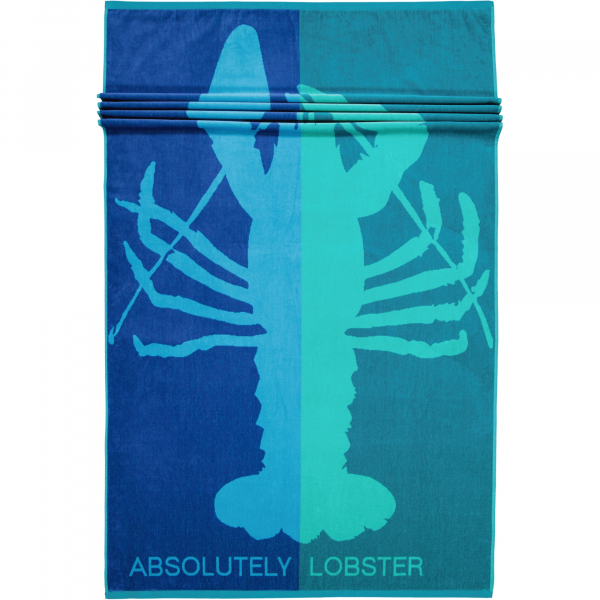 Vossen Strandtücher Absolutely Lobster - Farbe: deep blue - 0003 - 100x180 günstig online kaufen