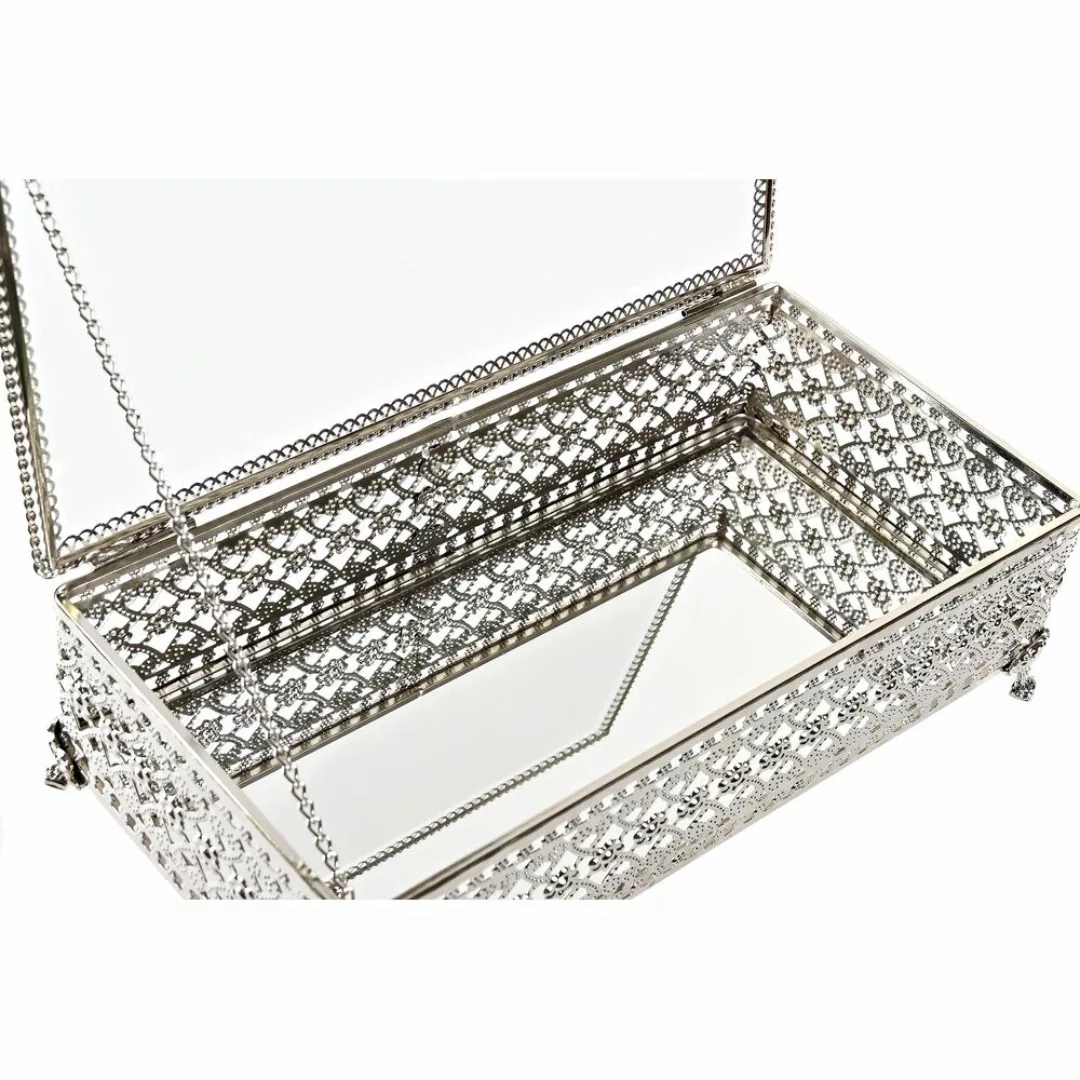 Box-schmuckkästchen Dkd Home Decor Kristall Silberfarben Metall (25,5 X 12, günstig online kaufen