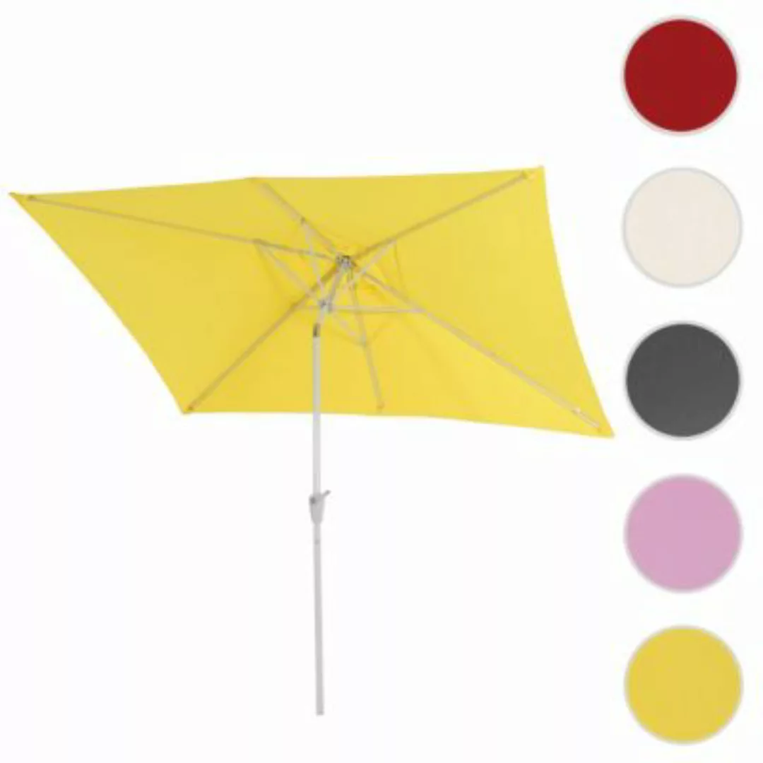 HWC Mendler Sonnenschirm gelb günstig online kaufen