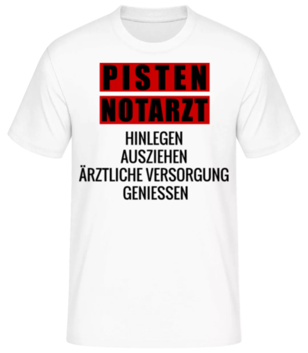 Pisten Notarzt · Männer Basic T-Shirt günstig online kaufen