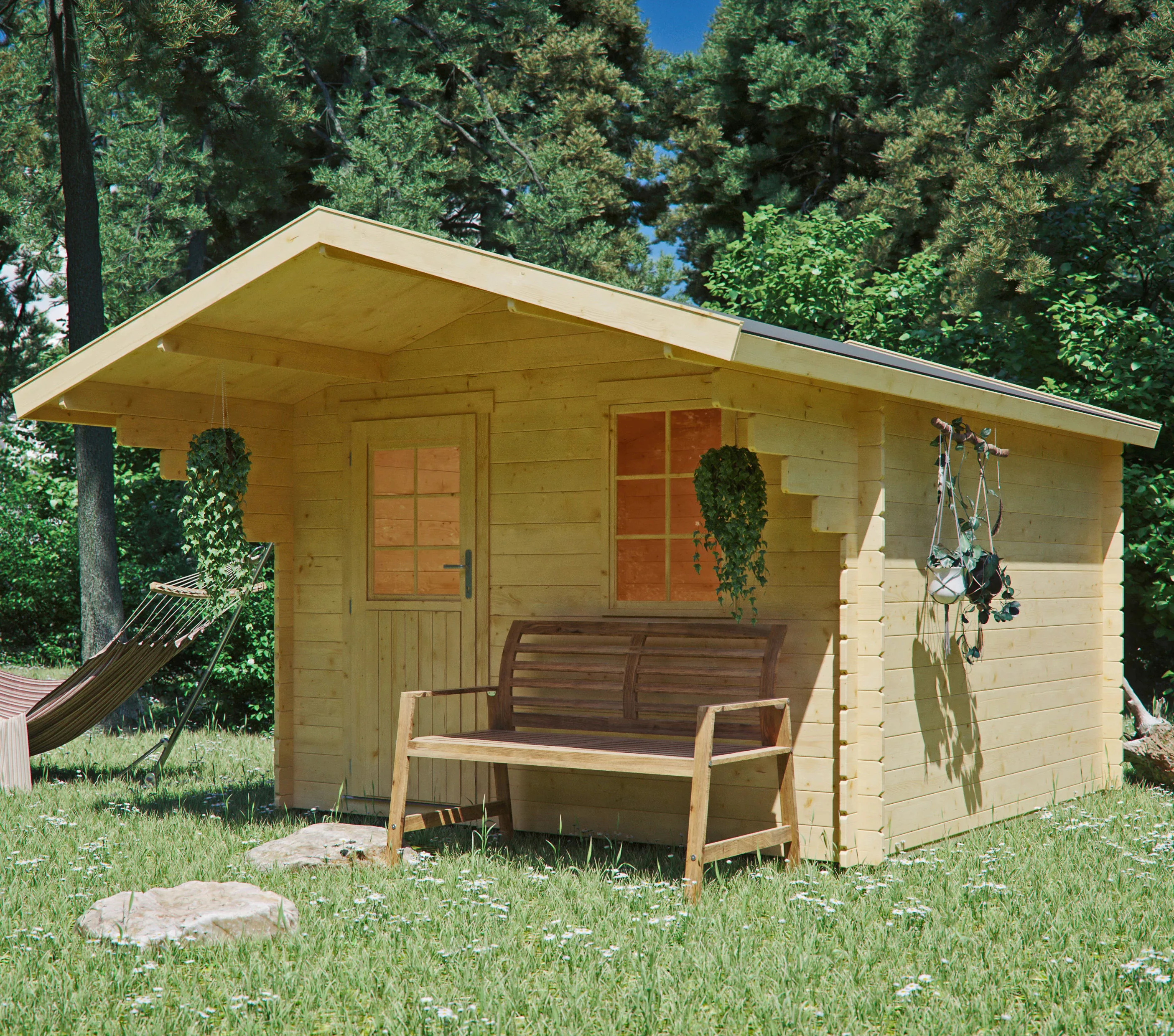 Kiehn-Holz Gartenhaus "Burgberg 1", (Set) günstig online kaufen