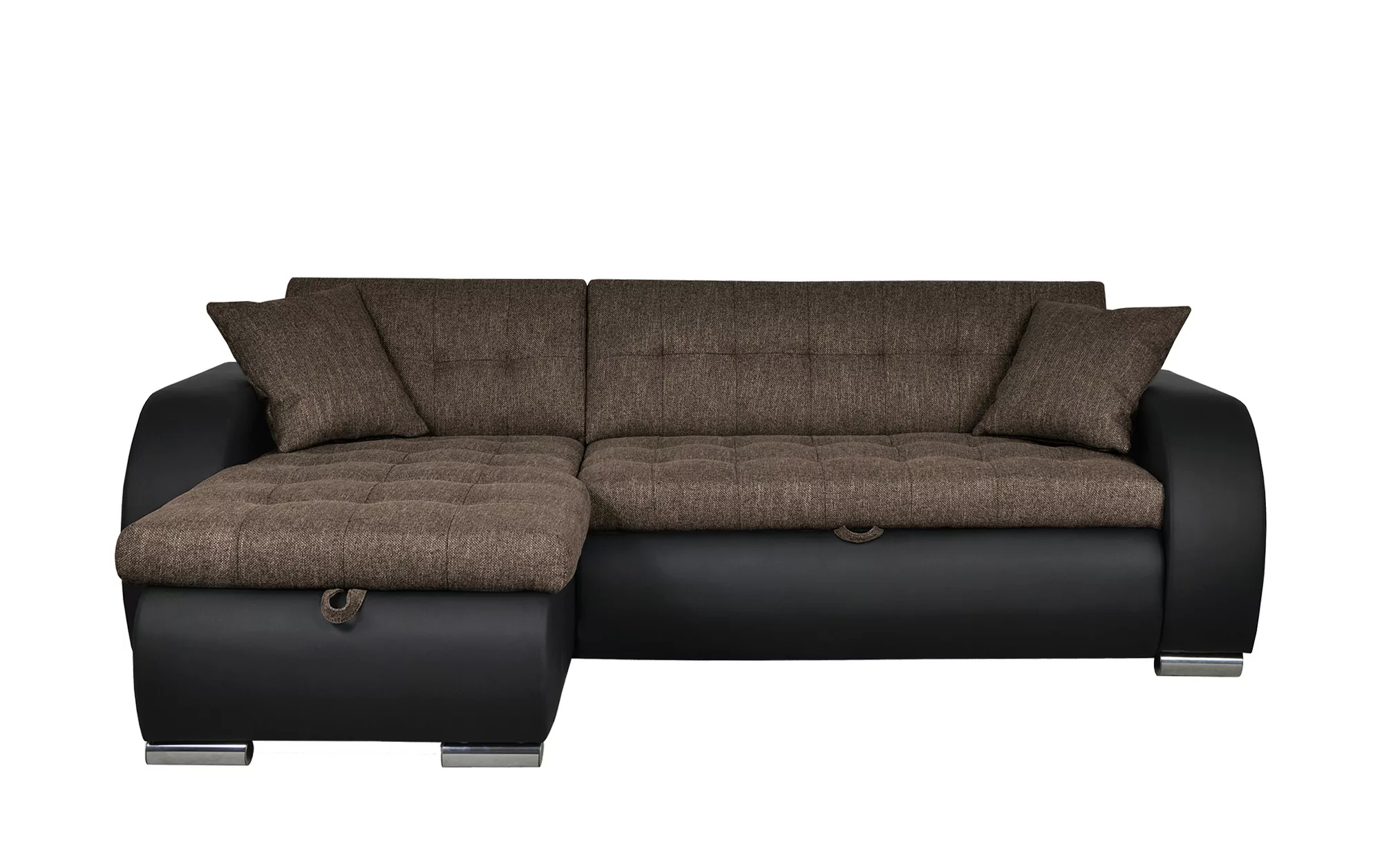 Ecksofa  Aries ¦ braun ¦ Maße (cm): B: 242 H: 80 T: 161 Polstermöbel > Sofa günstig online kaufen