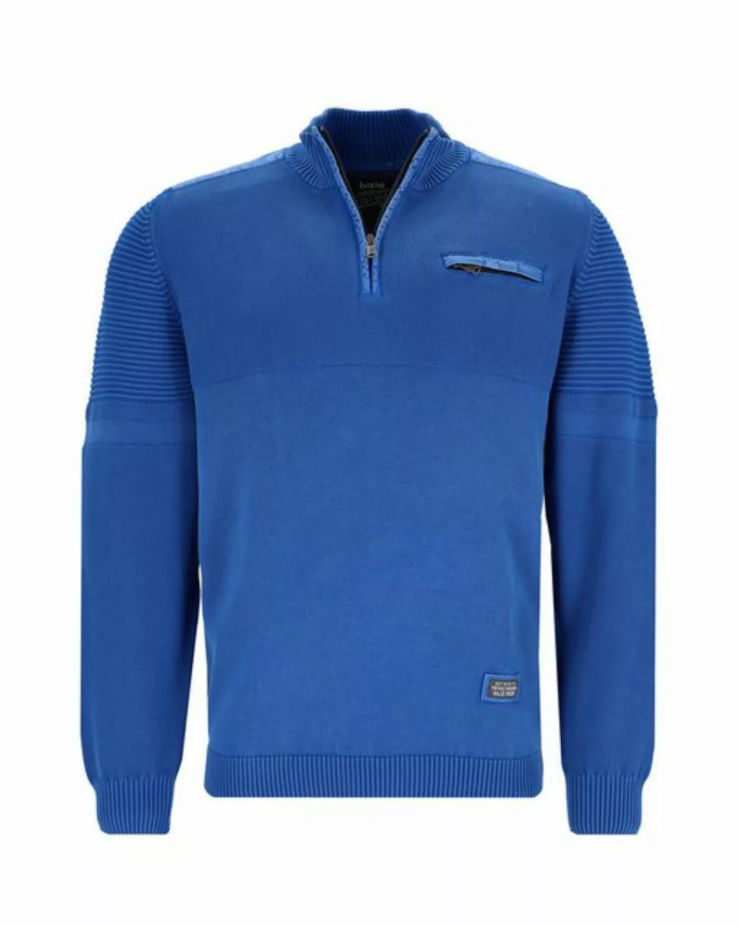 Hajo Stehkragenpullover Washer-Pullover in Strukturmix günstig online kaufen