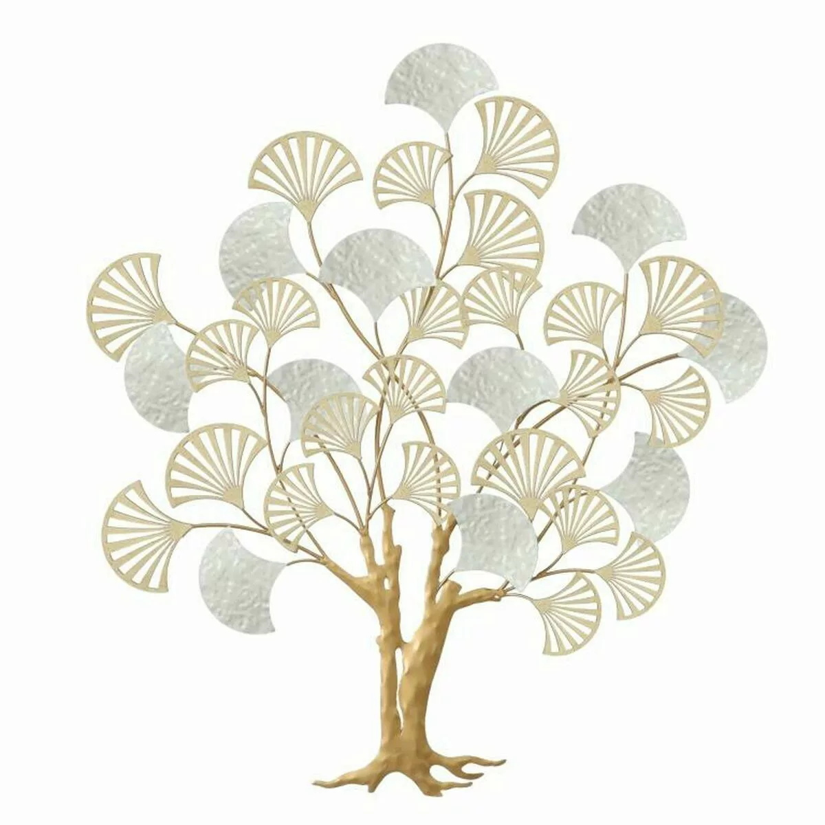 Wanddekoration Dkd Home Decor 75 X 5,7 X 82 Cm Baum Gold Weiß günstig online kaufen