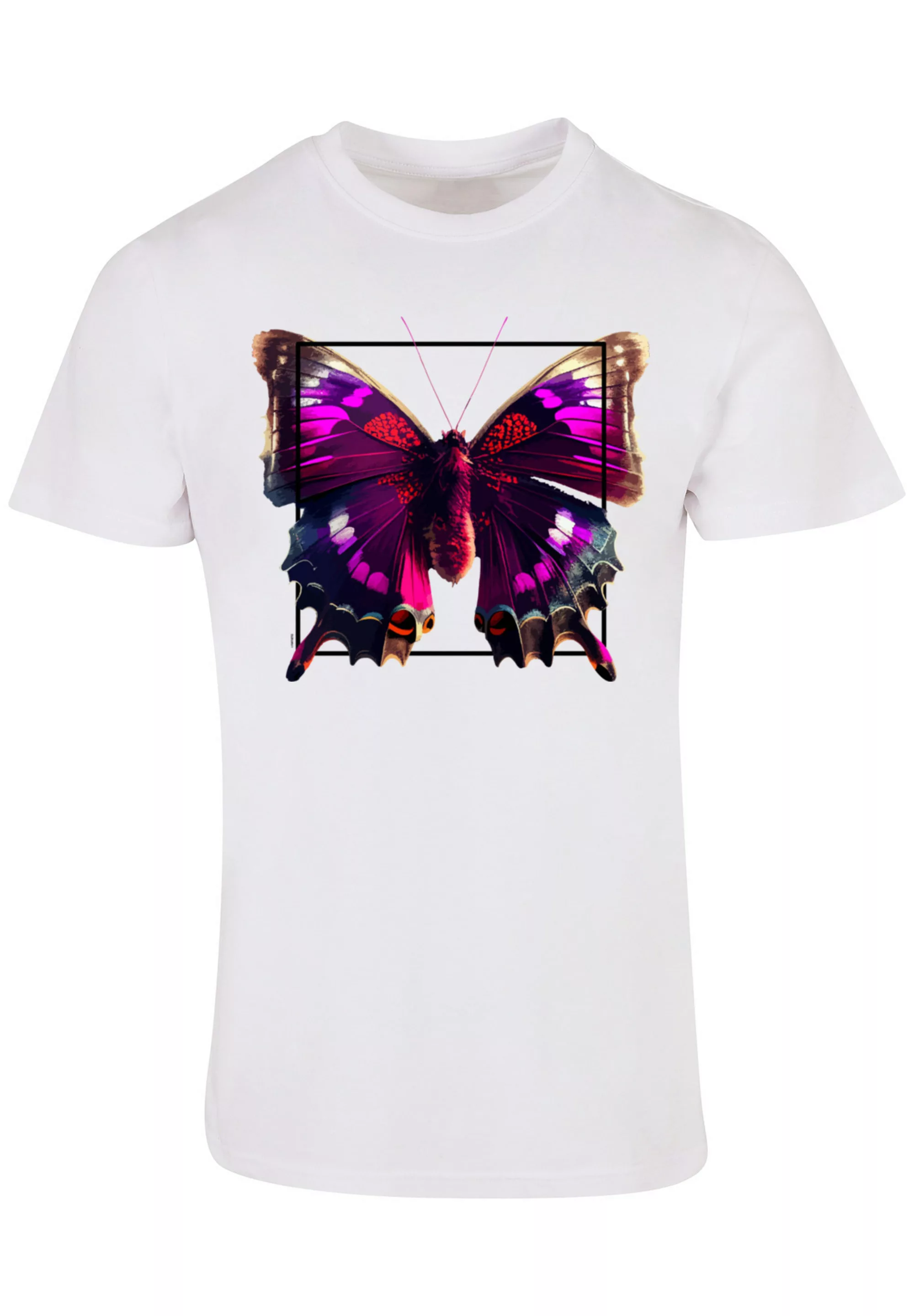 F4NT4STIC T-Shirt "Pink Schmetterling TEE UNISEX", Print günstig online kaufen