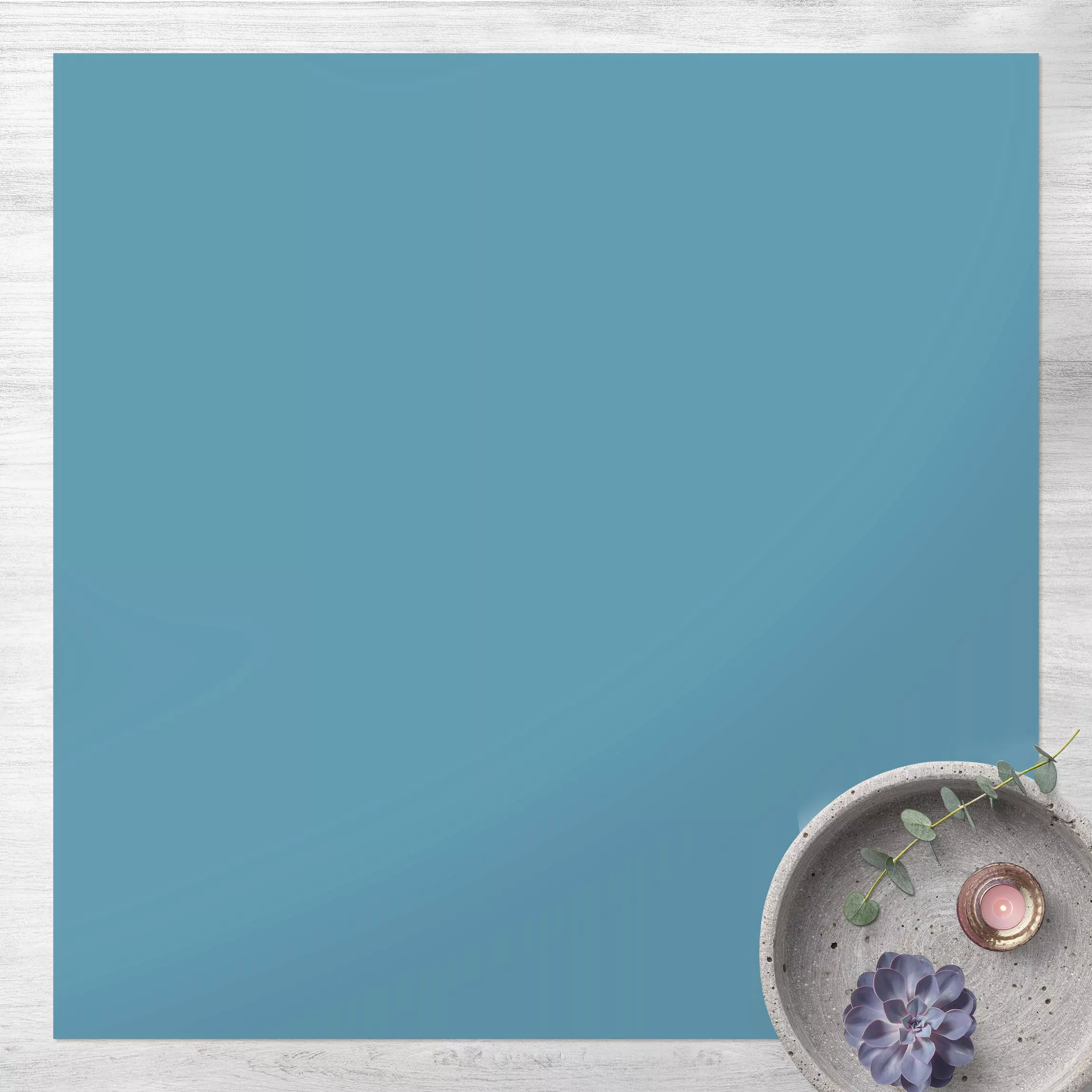 Vinyl-Teppich Meerblau günstig online kaufen