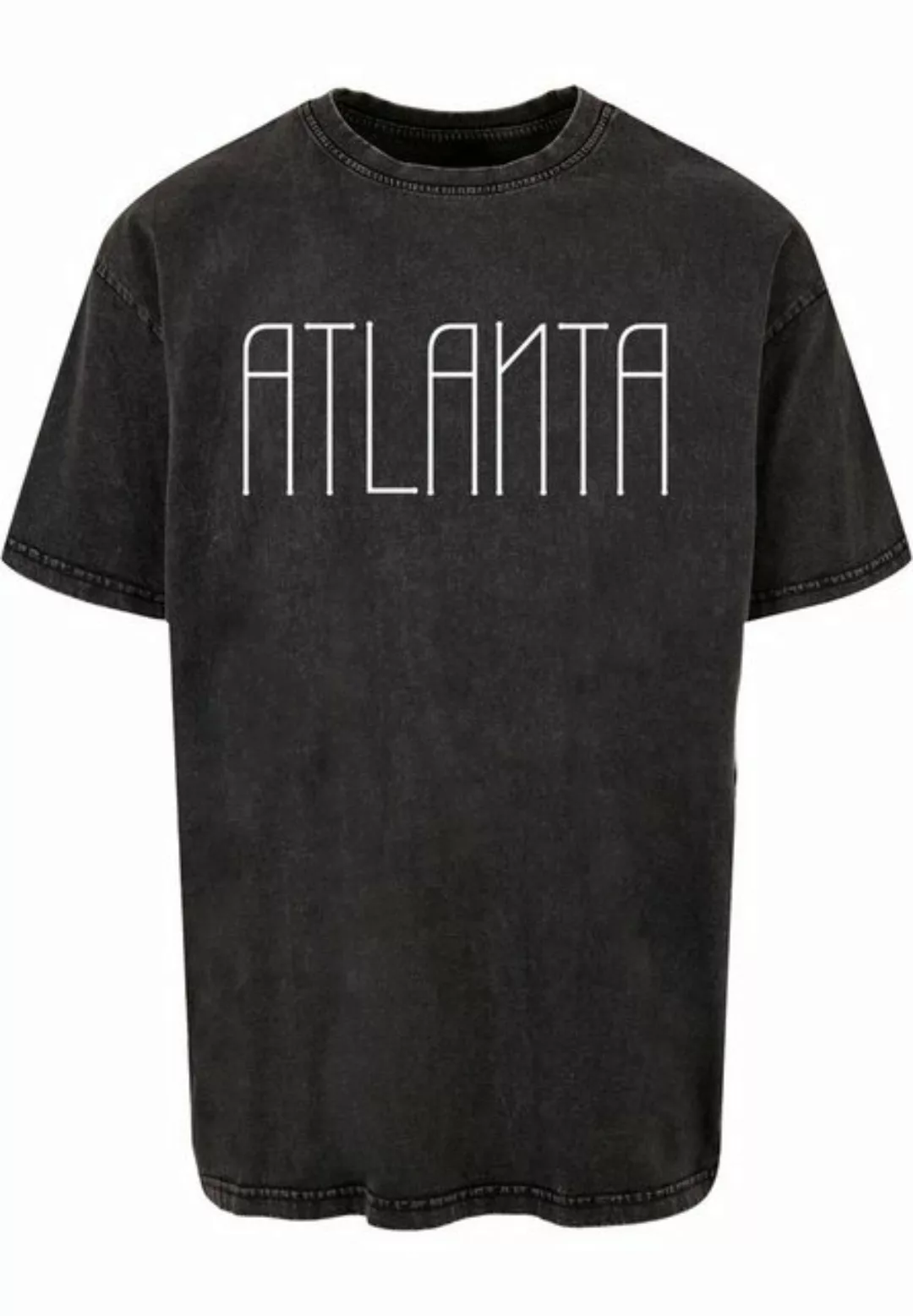 Merchcode T-Shirt Merchcode Herren Atlanta X Acid Washed Heavy Oversize Tee günstig online kaufen