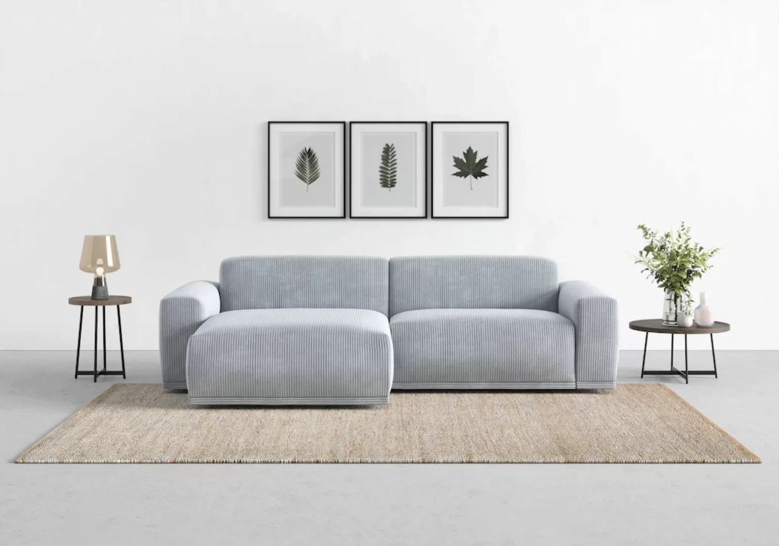 TRENDMANUFAKTUR Ecksofa "Braga, mit hochwertigem Kaltschaum, L-Form, in Cor günstig online kaufen