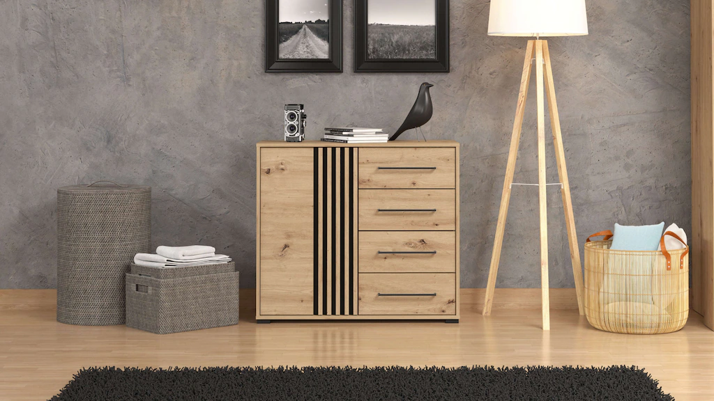 INOSIGN Kommode "Ascalon Sideboard, Breite 138 oder 93 cm, mit viel Staurau günstig online kaufen