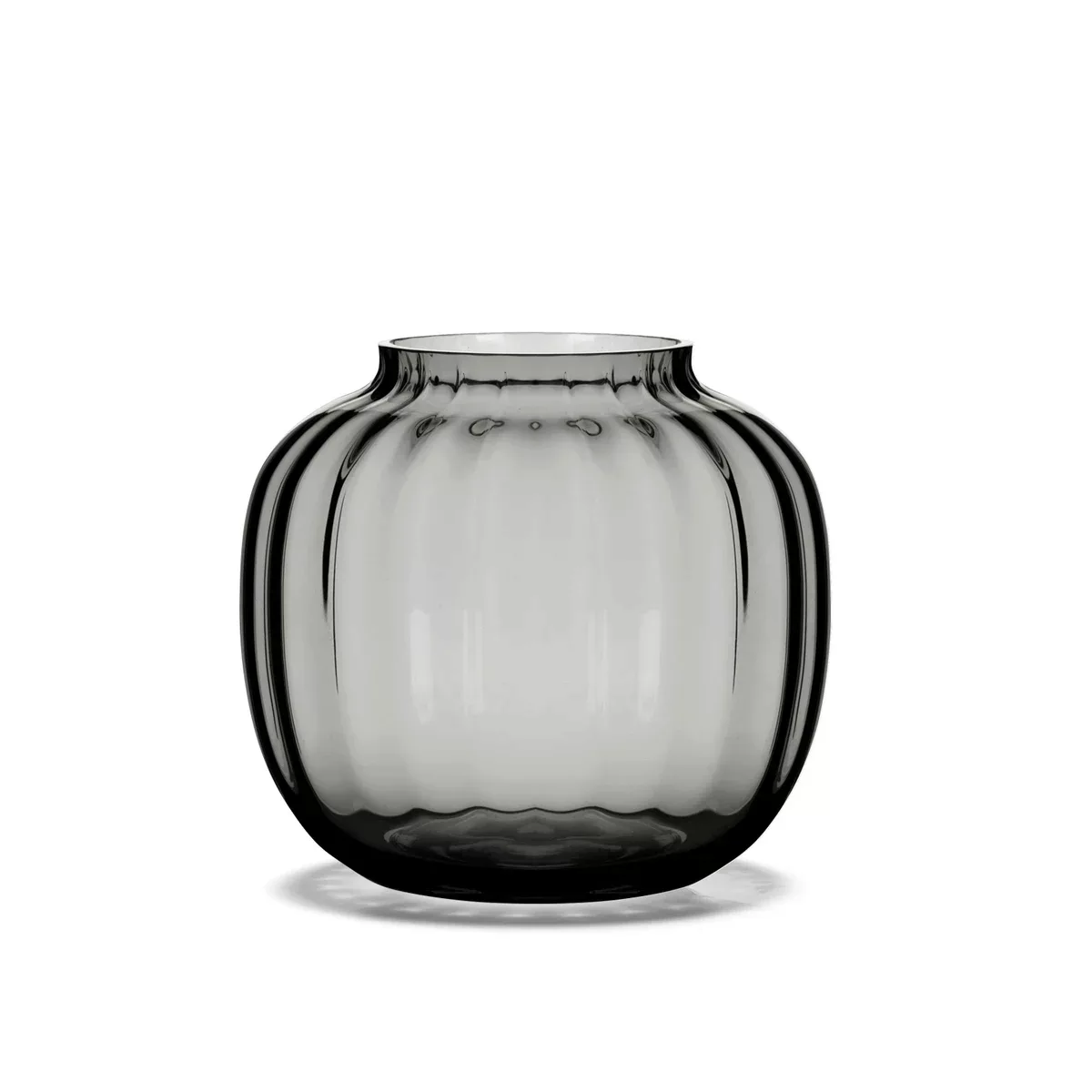 Holmegaard - Primula Vase rund H 12.5cm - rauch/H x Ø 12.5x14.5cm günstig online kaufen