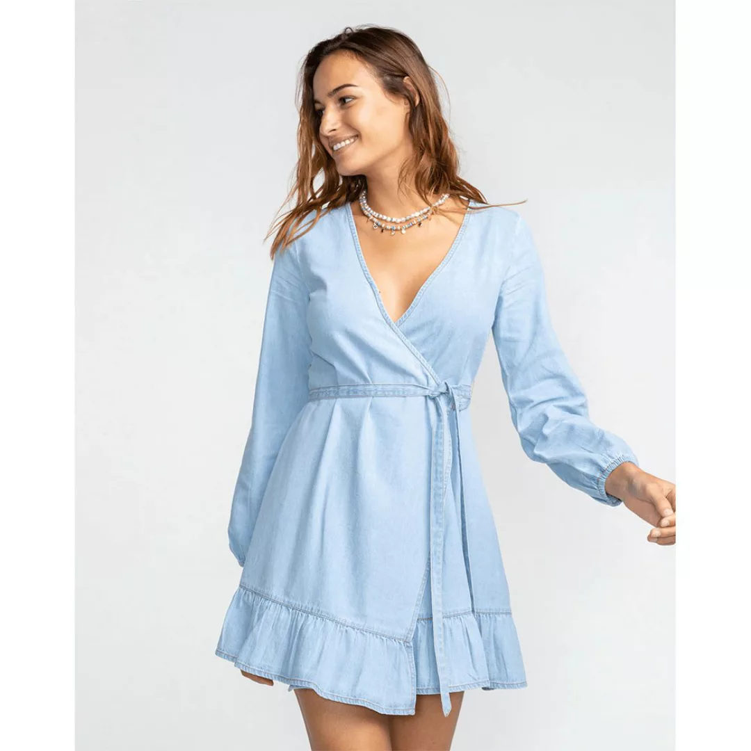 Billabong Good Feeling Kurzes Kleid S Chambray günstig online kaufen
