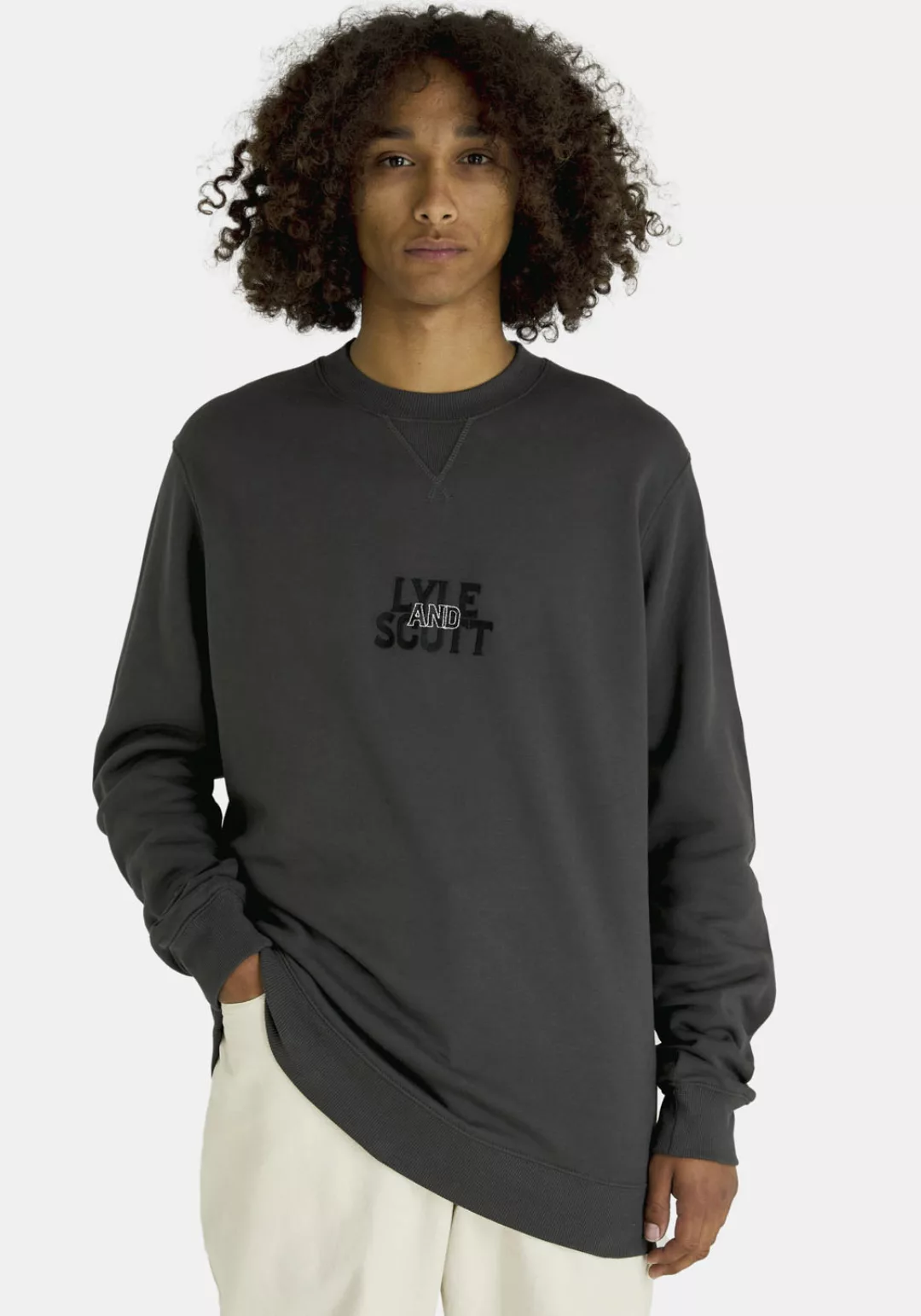 Lyle & Scott Sweatshirt mit Logostickerei günstig online kaufen