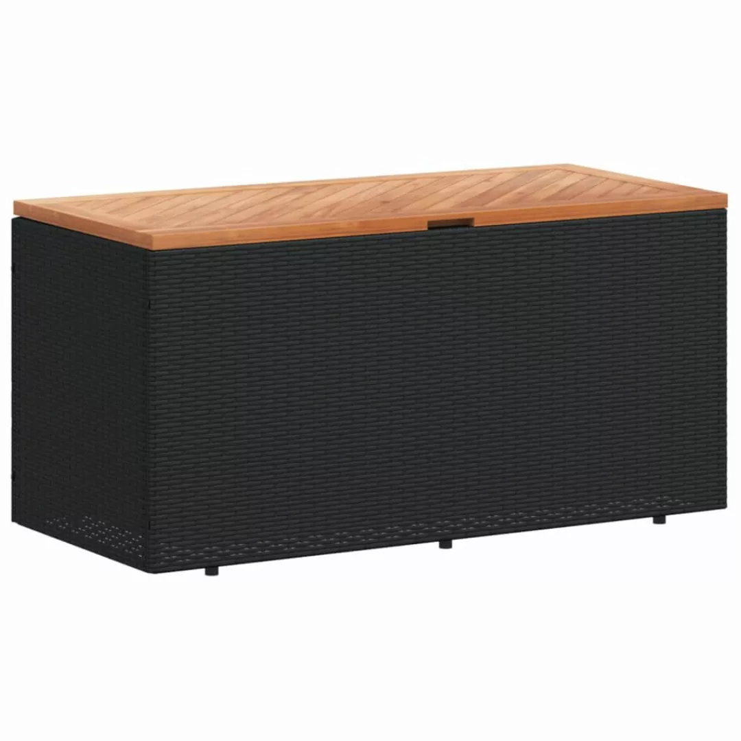 vidaXL Gartenbox Gartentruhe Schwarz 110x50x54 cm günstig online kaufen