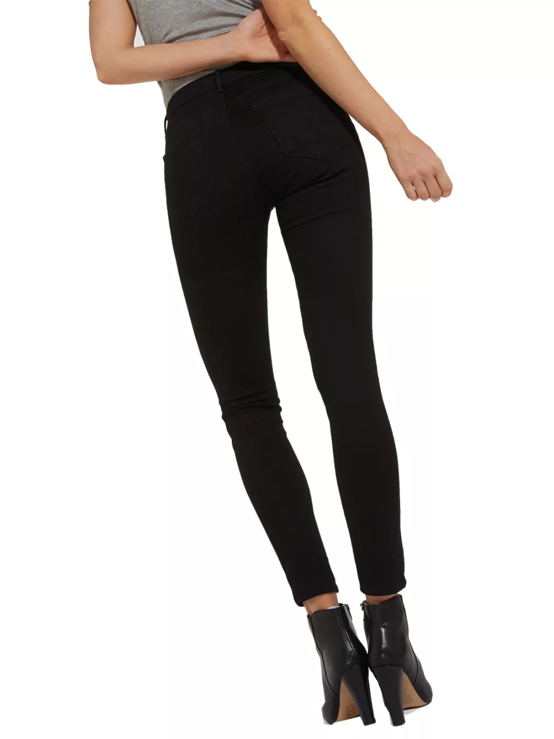 Wrangler Damen Jeans High Skinny - Skinny Fit - Schwarz - Rinsewash günstig online kaufen