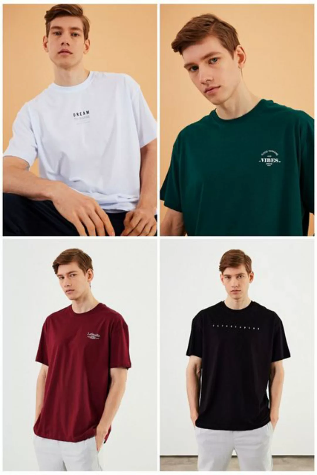 COMEOR Oversize-Shirt Herren T-Shirt: Trendige Urban Streetwear für lässige günstig online kaufen