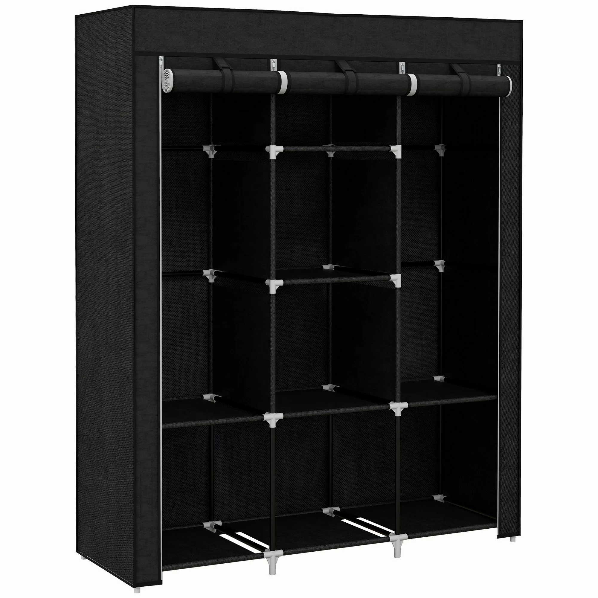 HOMCOM Stoffschrank Faltschrank, Faltbare Garderobe aus günstig online kaufen