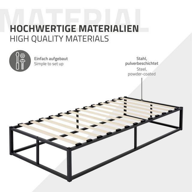 ML-DESIGN Metallbett Bett für Schlafzimmer mit Lattenrost auf Stahlrahmen r günstig online kaufen