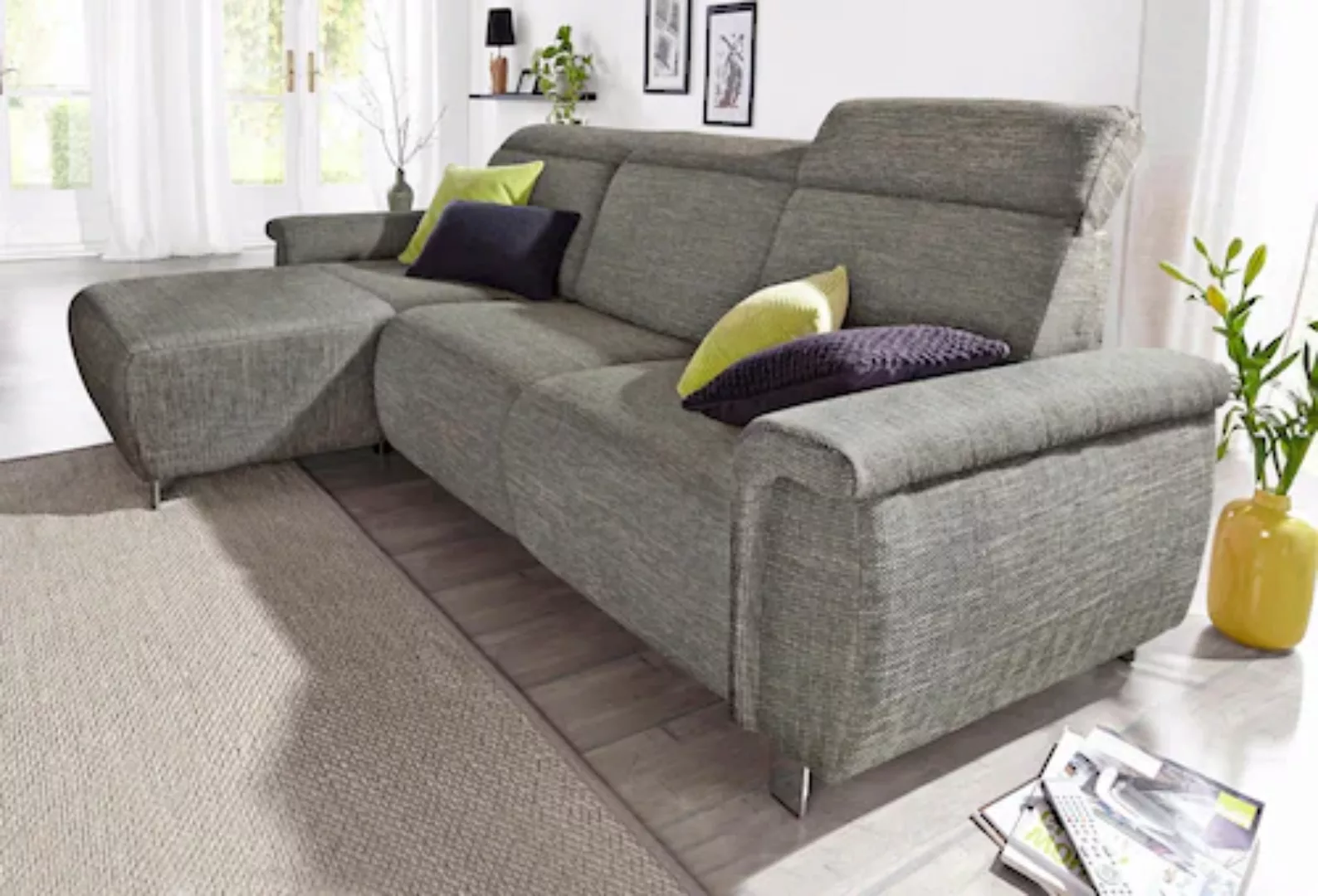 sit&more Ecksofa "Township L-Form", wahlweise mit elektrischer Wallfree-Fun günstig online kaufen