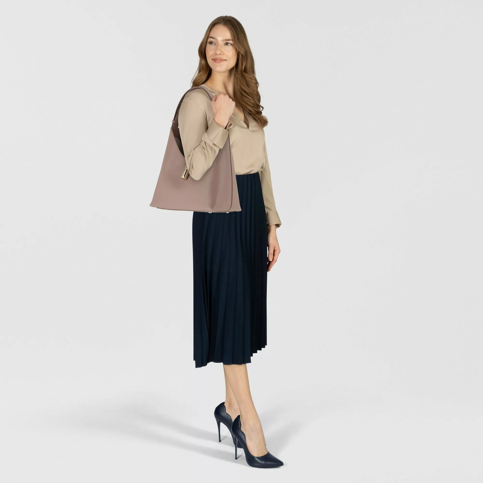 Furla Schultertasche Goccia, Leder günstig online kaufen