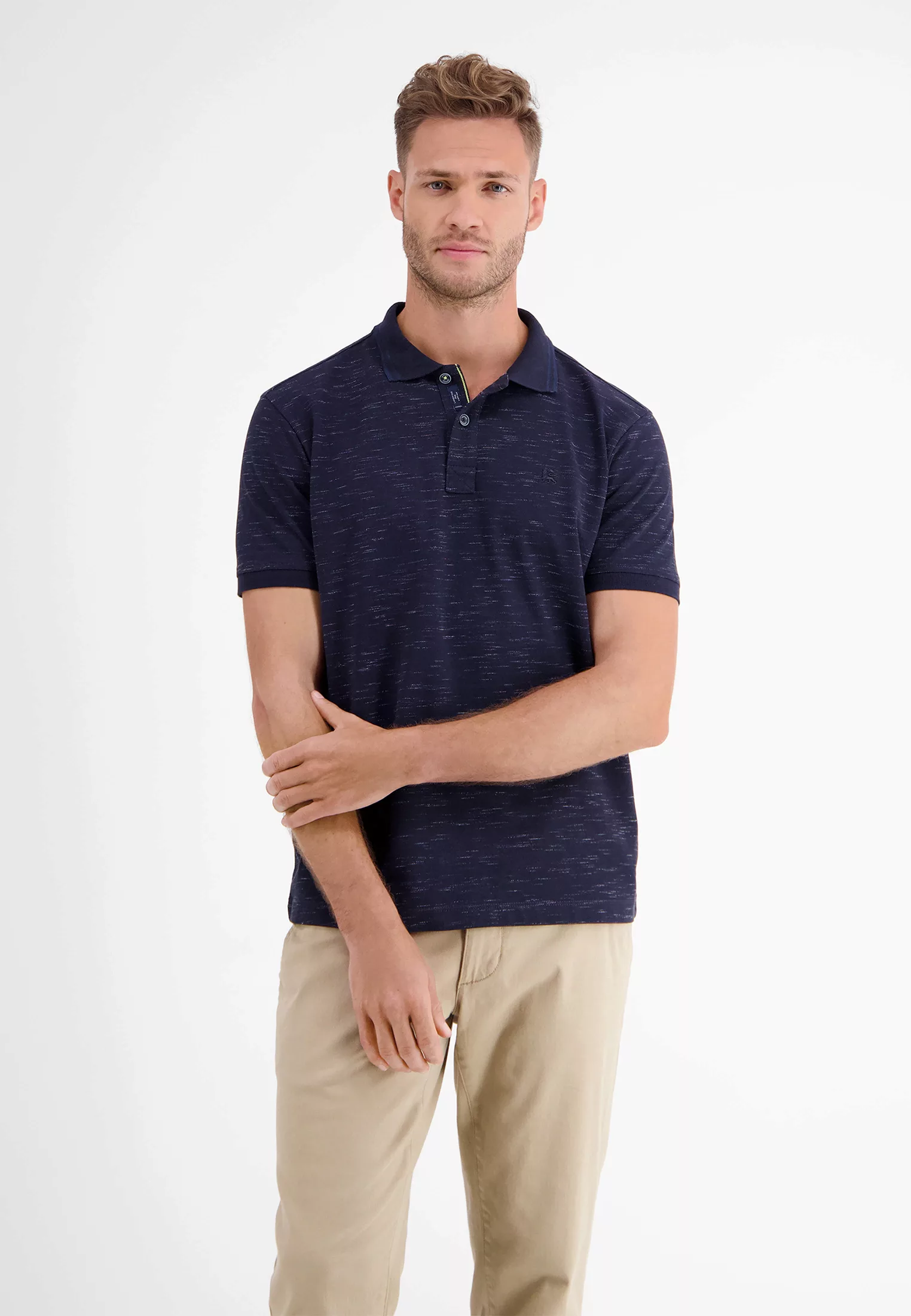 LERROS Poloshirt "LERROS Poloshirt in Two-Tone-Piqué" günstig online kaufen