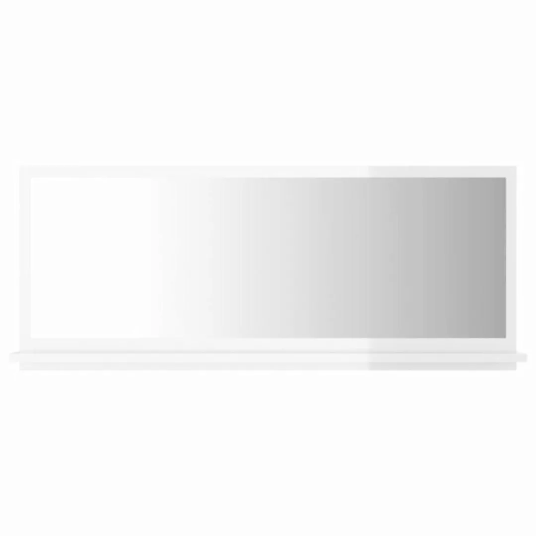 vidaXL Badezimmerspiegelschrank Badspiegel Hochglanz-Weiß 90x10,5x37 cm Hol günstig online kaufen