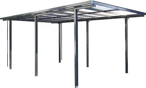 Beckmann Einzelcarport »CPTG«, Aluminium, 270 cm, Anthrazit günstig online kaufen