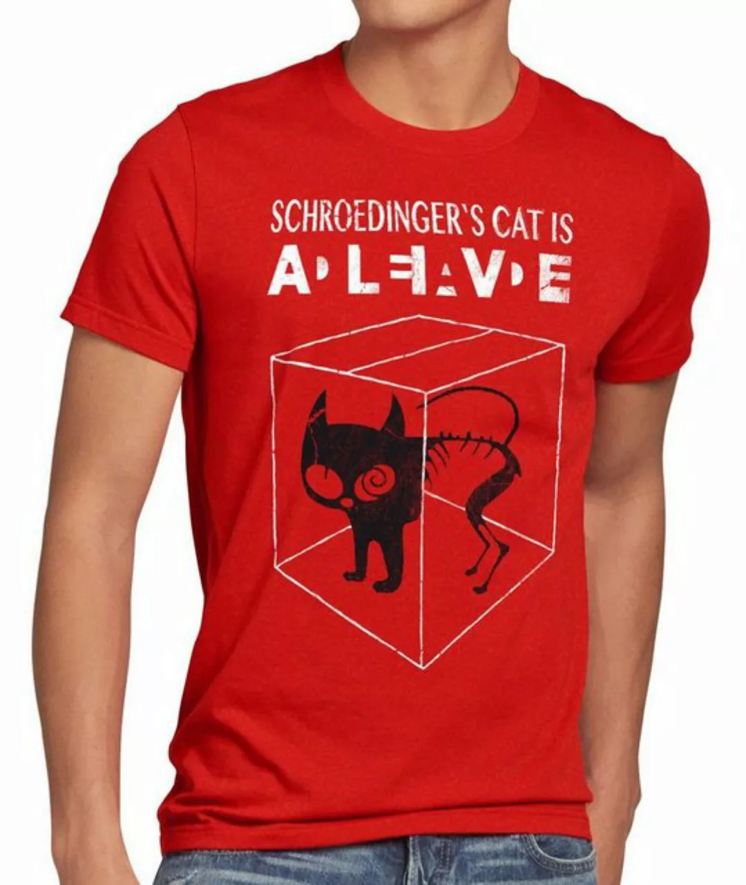 style3 Print-Shirt Herren T-Shirt Schroedinger's Katze Big Bang Sheldon sch günstig online kaufen