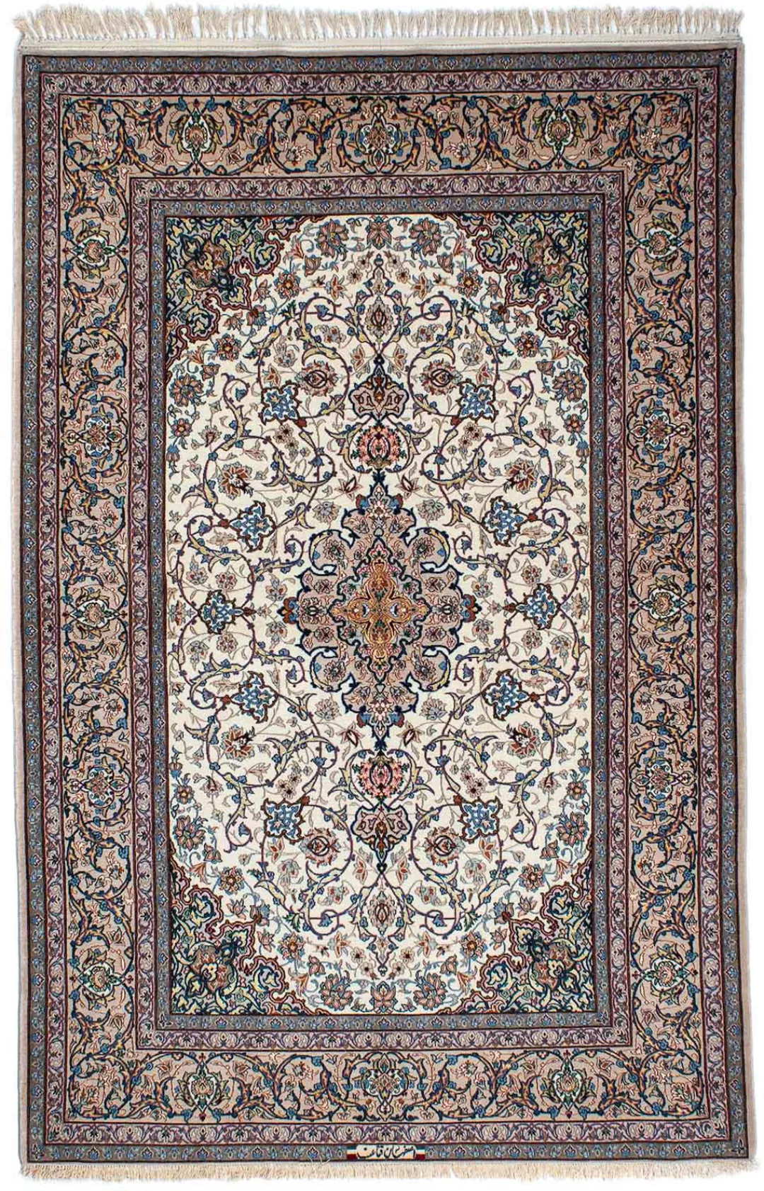 morgenland Orientteppich »Perser - Isfahan - Premium - 229 x 150 cm - beige günstig online kaufen