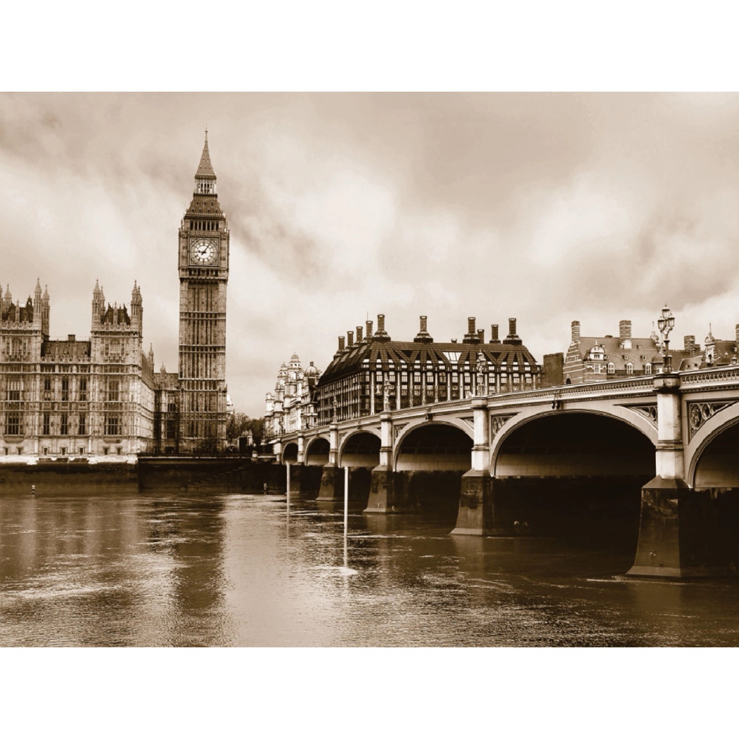 Sanders & Sanders Fototapete London Beige 360 x 254 cm 600379 günstig online kaufen