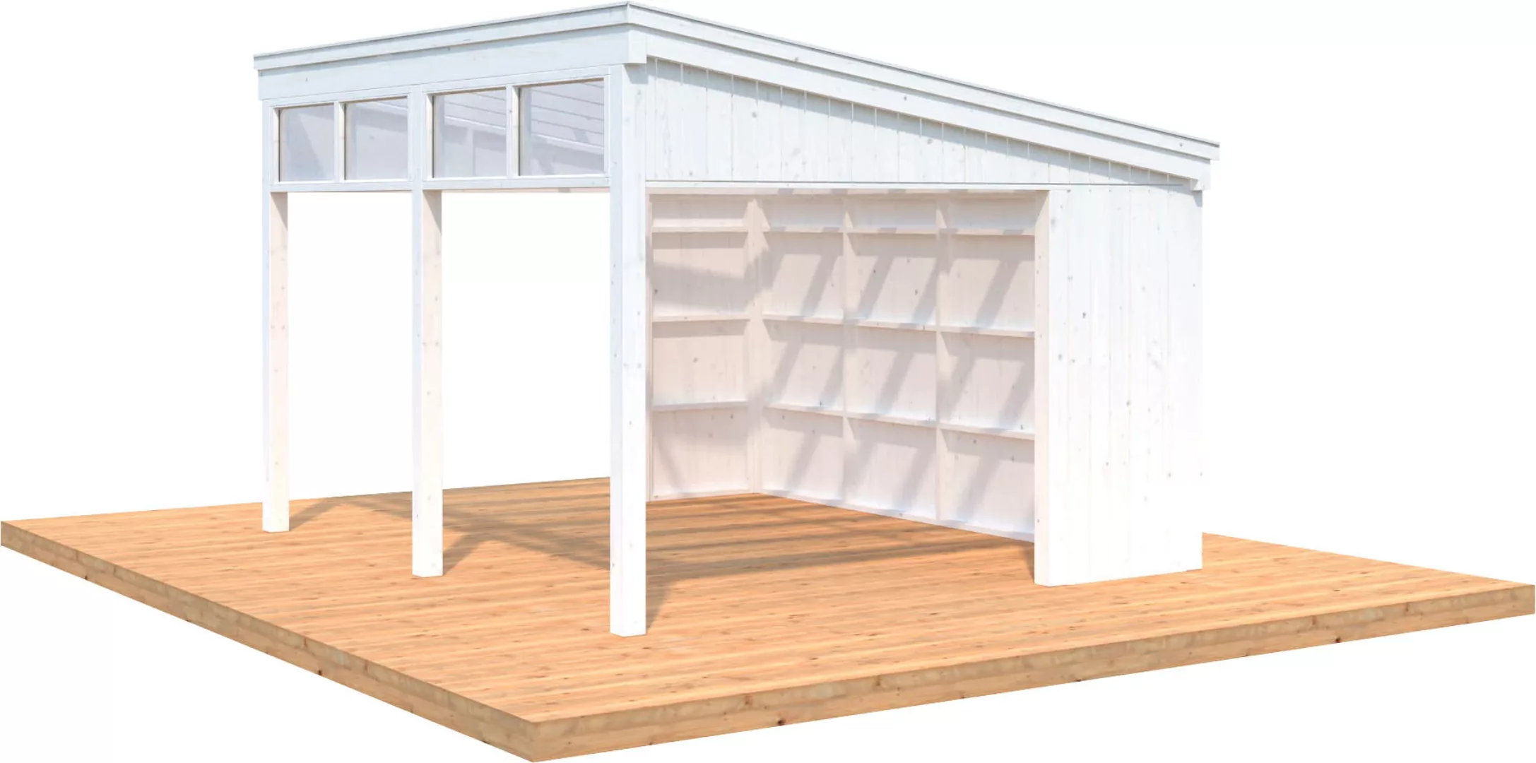 Palmako Holzpavillon "Nova", mit Oberlicht, BxT: 432x376 cm, weiß günstig online kaufen