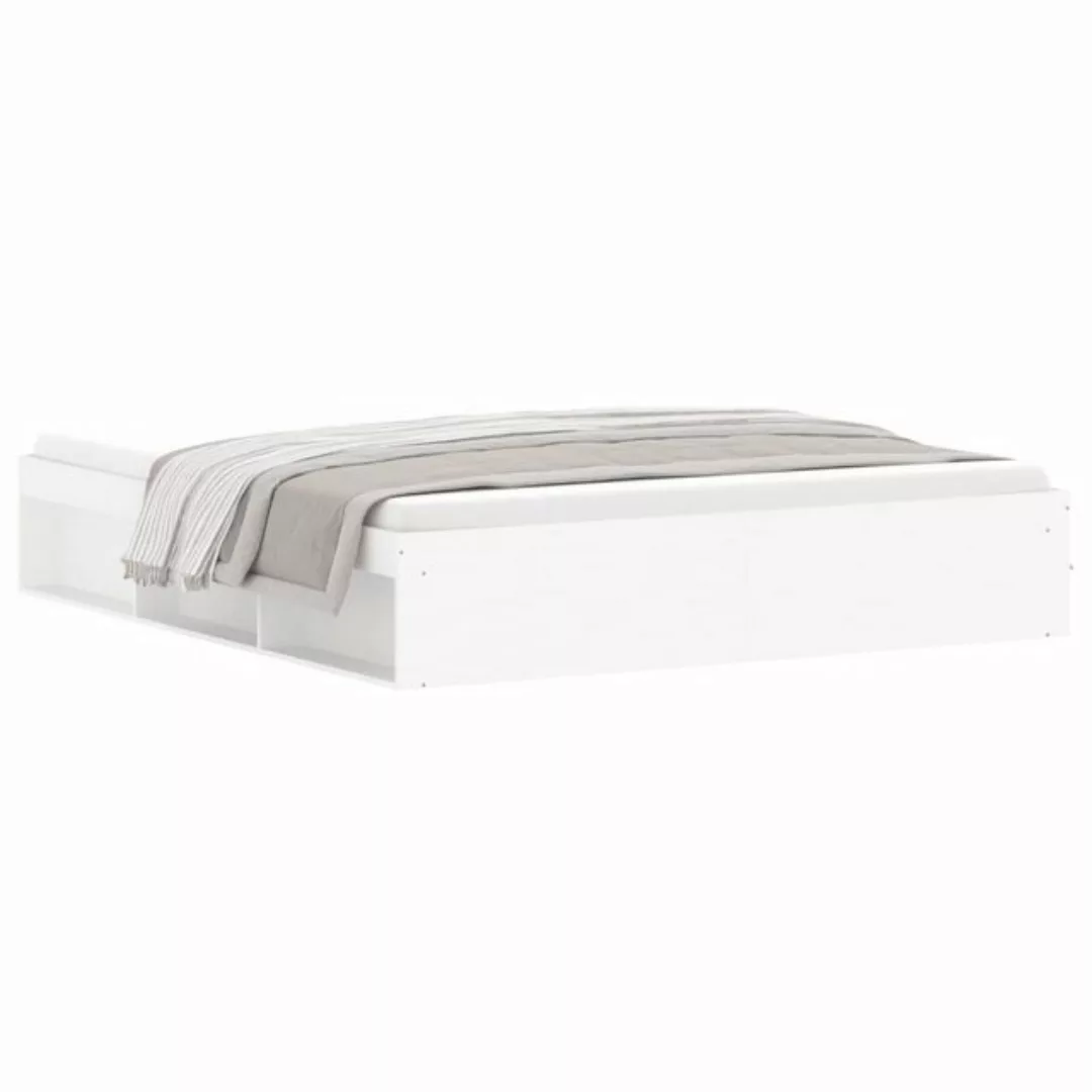 furnicato Bett Bettgestell Weiß 180x200 cm günstig online kaufen