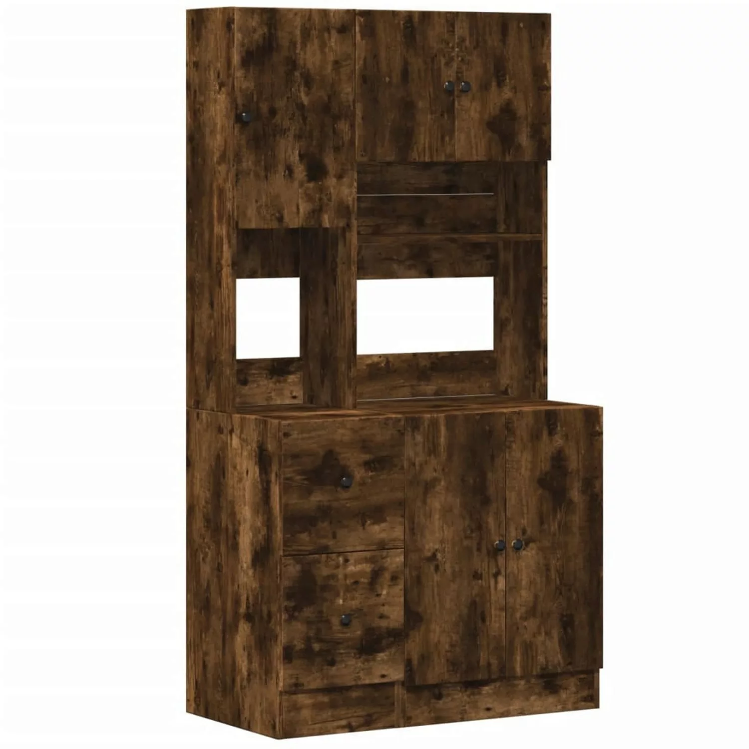 vidaXL Küchenschrank Räuchereiche 95x50x180 cm Holzwerkstoff günstig online kaufen